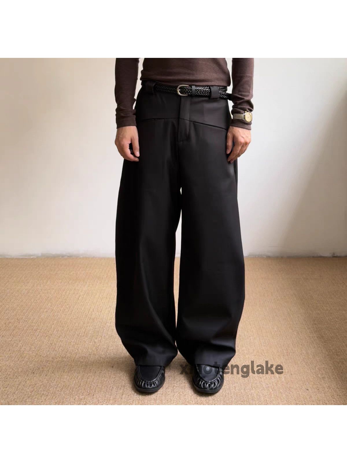 Vintage zx utility loose baggy wide Leg pleated flared pants Size US 26 / EU 42 - 6 Thumbnail