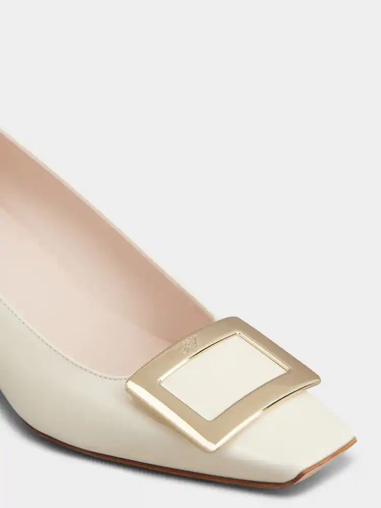 Roger Vivier o1s22i1n0824 Belle Viver 45 Pumps in White Size US 9 / IT 39 - 3 Thumbnail