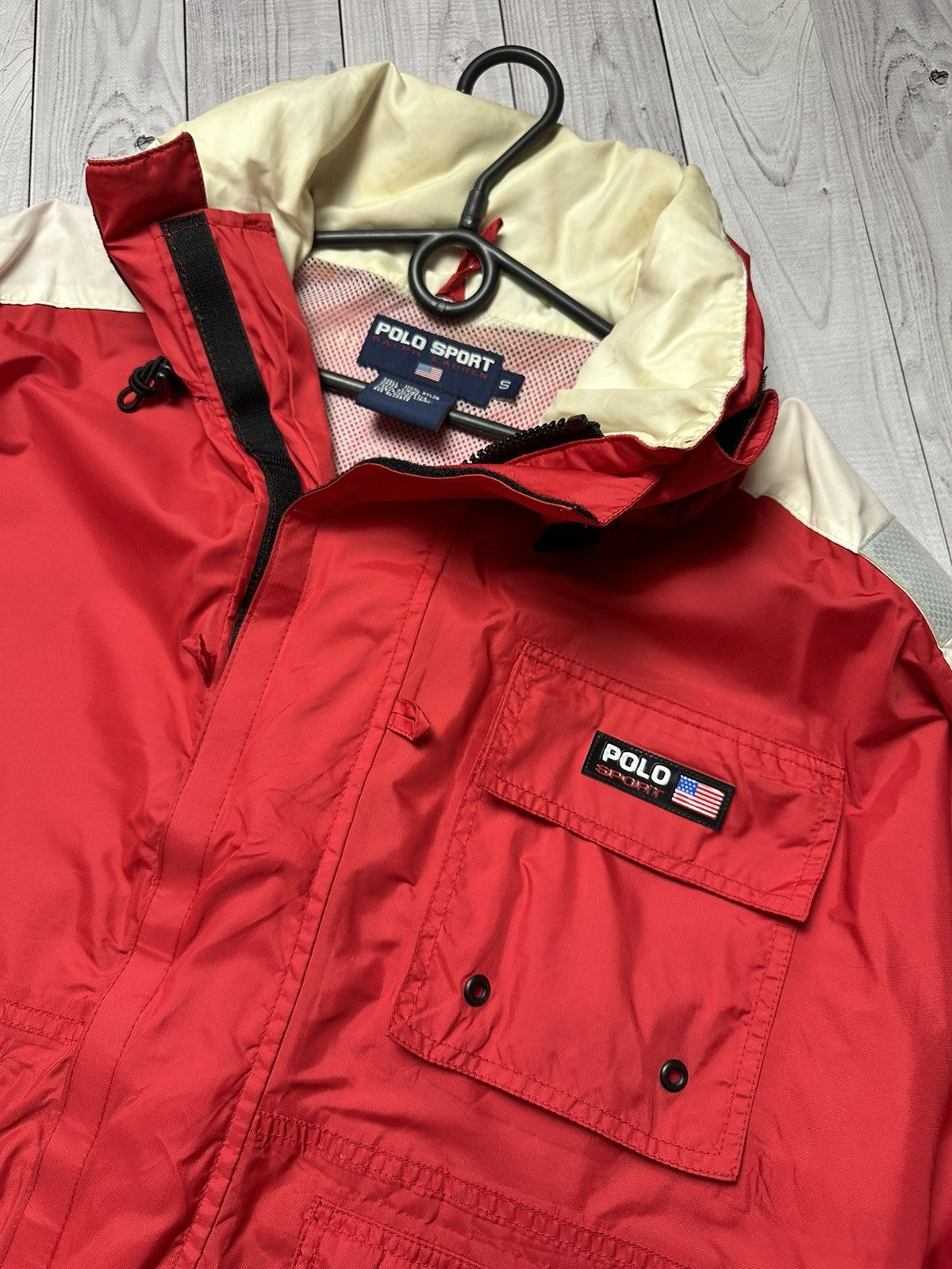 Vintage Vintage Polo sport jacket size S/M red Size US XS / EU 42 / 0 - 4 Thumbnail