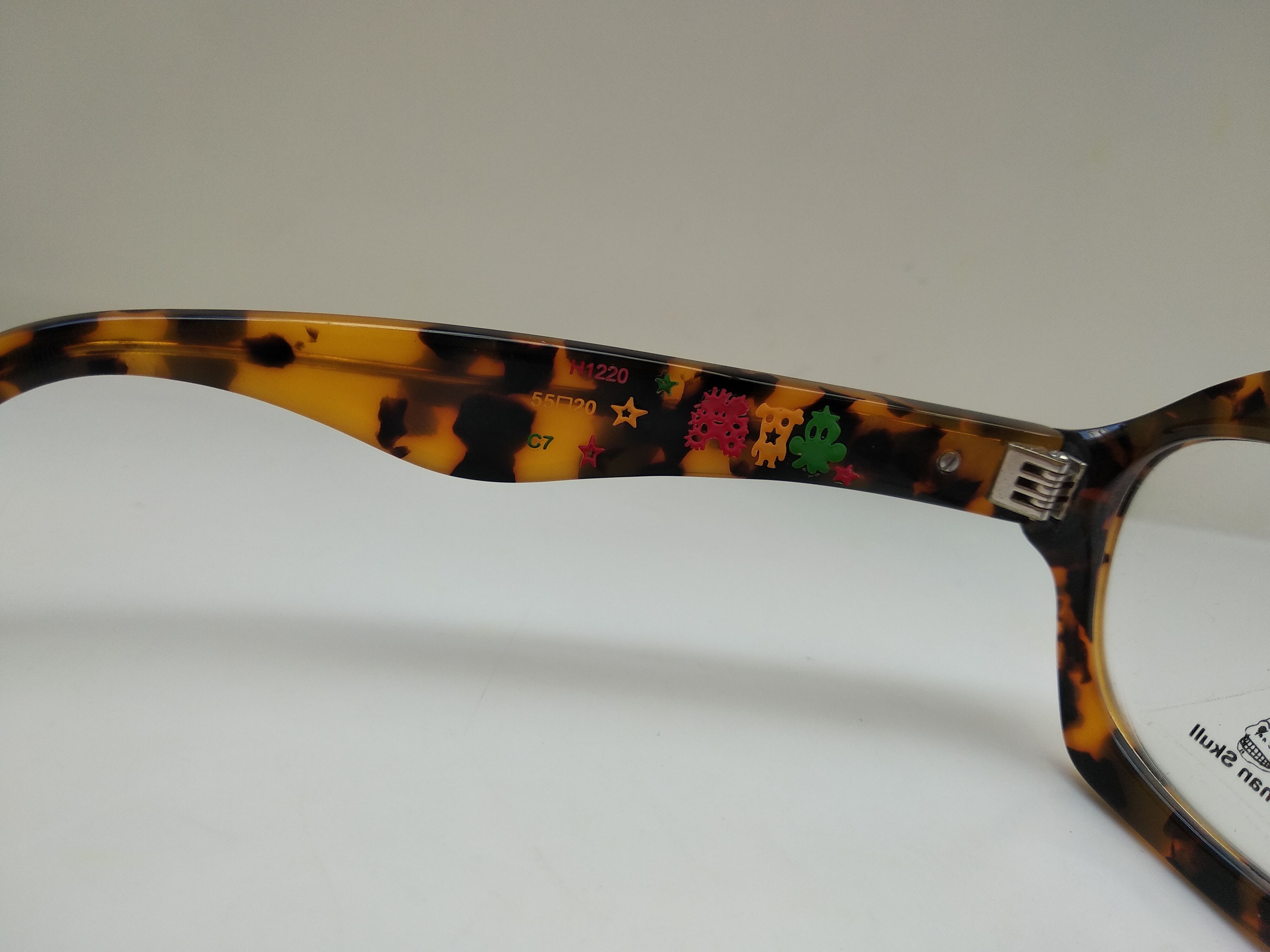 Vintage Vintage HUMAN SKULL H1220 Tortoise Eyeglasses Frame Size ONE SIZE - 6 Thumbnail