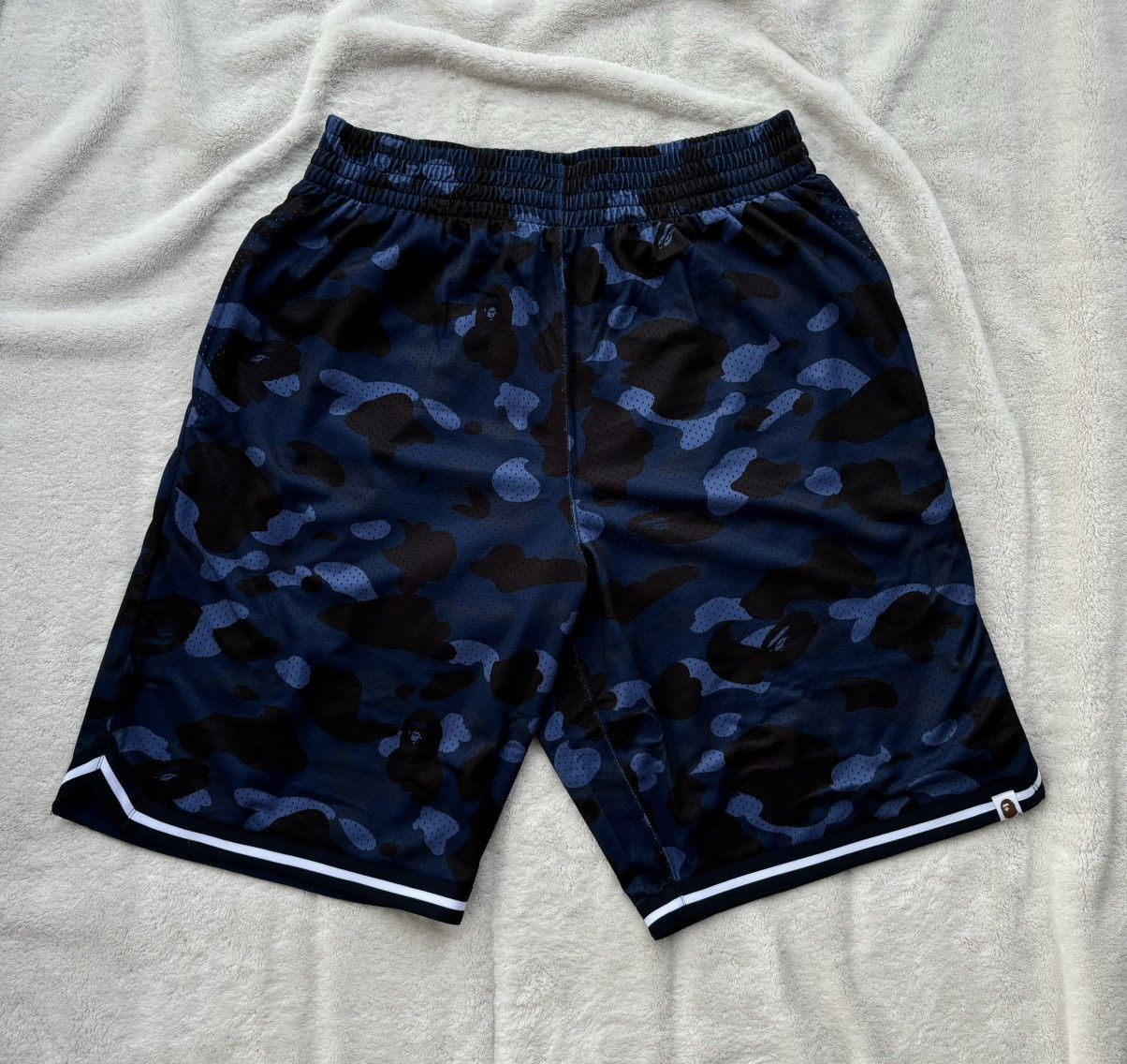 Bape Bape Blue Camo Basketball Shorts Size US 38 / EU 54 - 1 Thumbnail