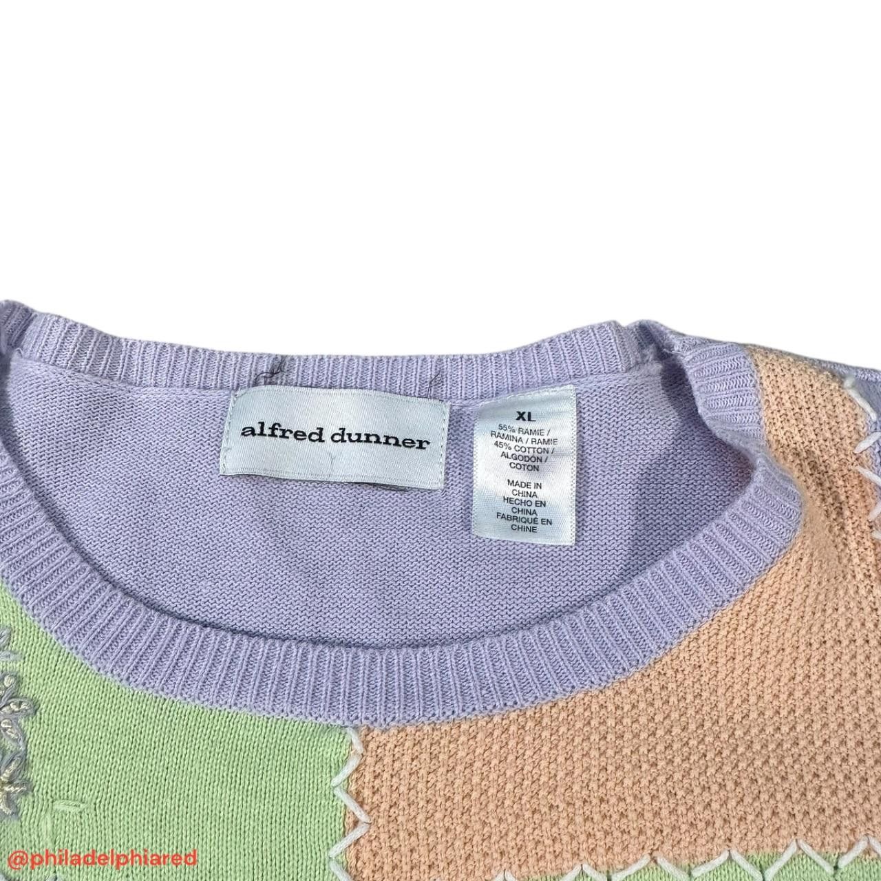 Designer Vintage 1990s Alred Dunner Knitted sweater shirt womens XL Size XXL / US 16-18 / IT 52-54 - 5 Thumbnail