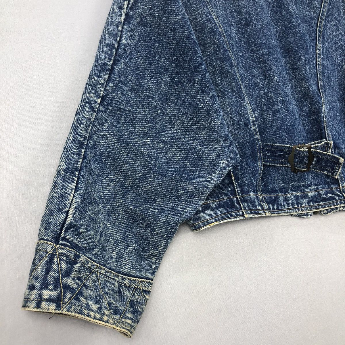 Japanese Brand Vintage Abiation Club Laces Baggy Denim Jacket Size S / US 4 / IT 40 - 10 Thumbnail