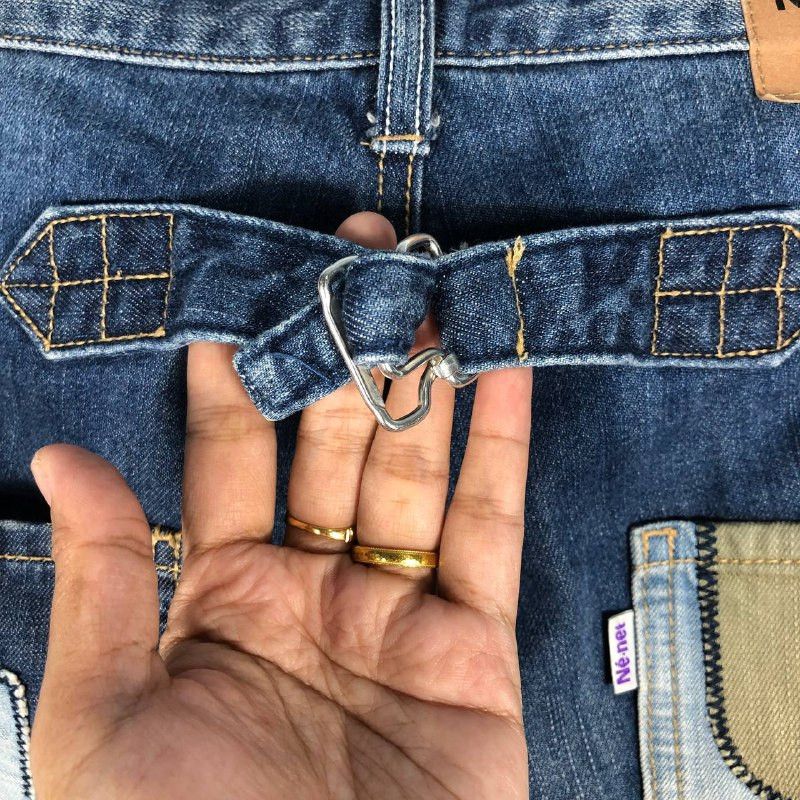 Ne-Net Ne-Net by Issey Miyake Patchwork Art Denim Jeans Size 32" / US 10 / IT 46 - 10 Thumbnail