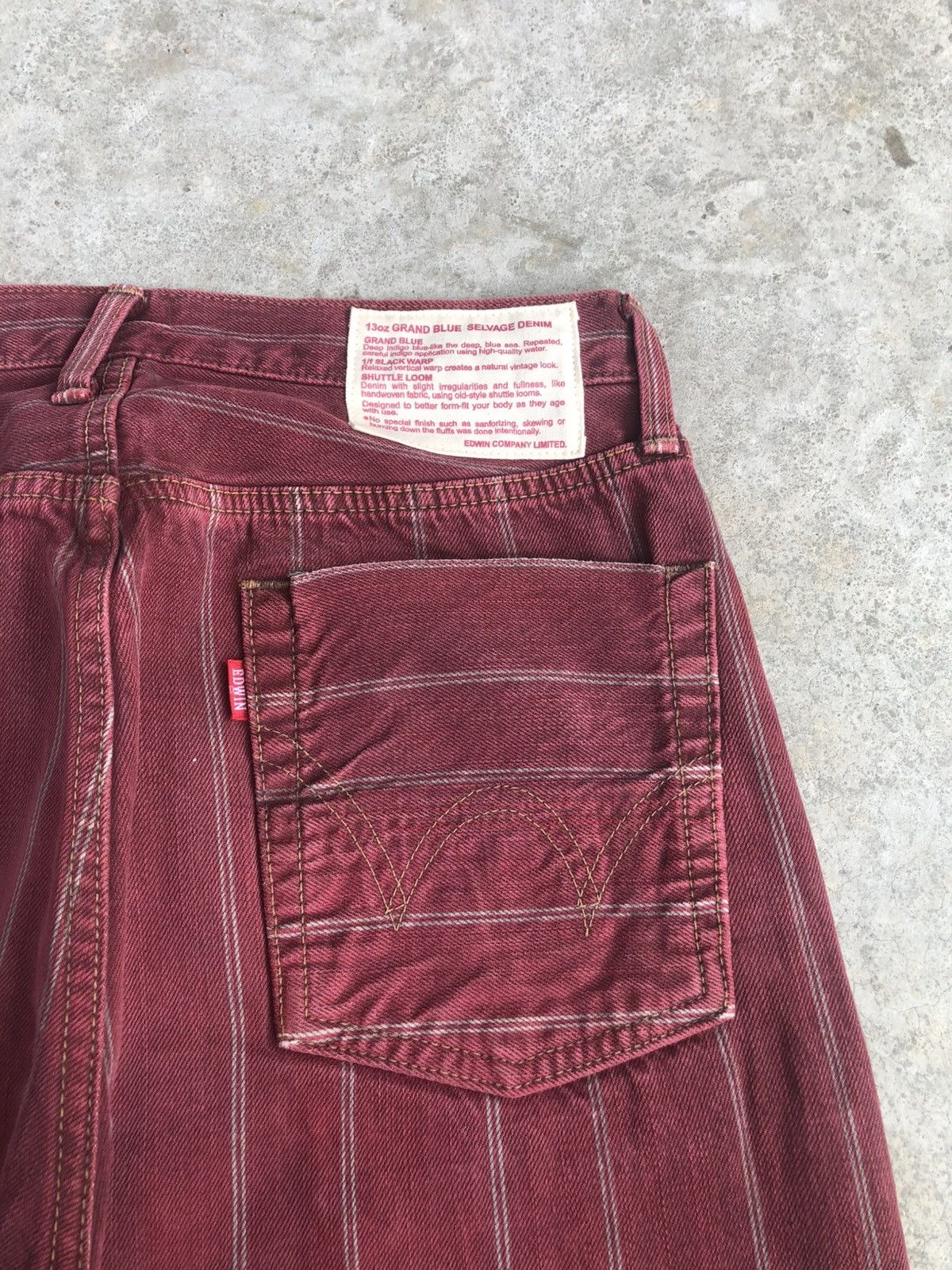 If Six Was Nine Japanese Edwin Flared Jeans Distressed Jeans Selvedge Size US 31 - 16 Thumbnail