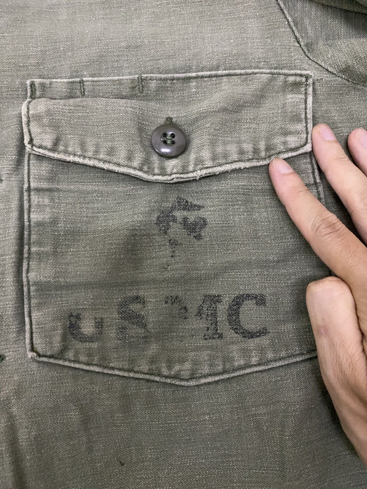 Vintage Vintage og 107 sateen utility military button ups Size US M / EU 48-50 / 2 - 7 Thumbnail