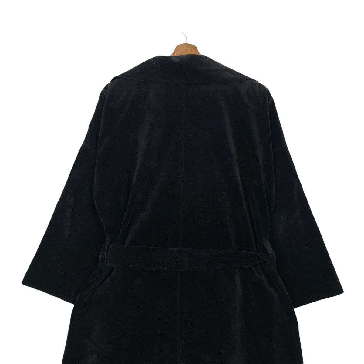 Yohji Yamamoto Y’s Yohji Yamamoto Black Velvet Long Coat Size L / US 10 / IT 46 - 9 Thumbnail