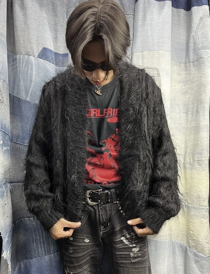 Hysteric Glamour × If Six Was Nine × Japanese Brand fuzzy mohair cardigan kurt cobain grunge style Size US M / EU 48-50 / 2 - 10 Thumbnail