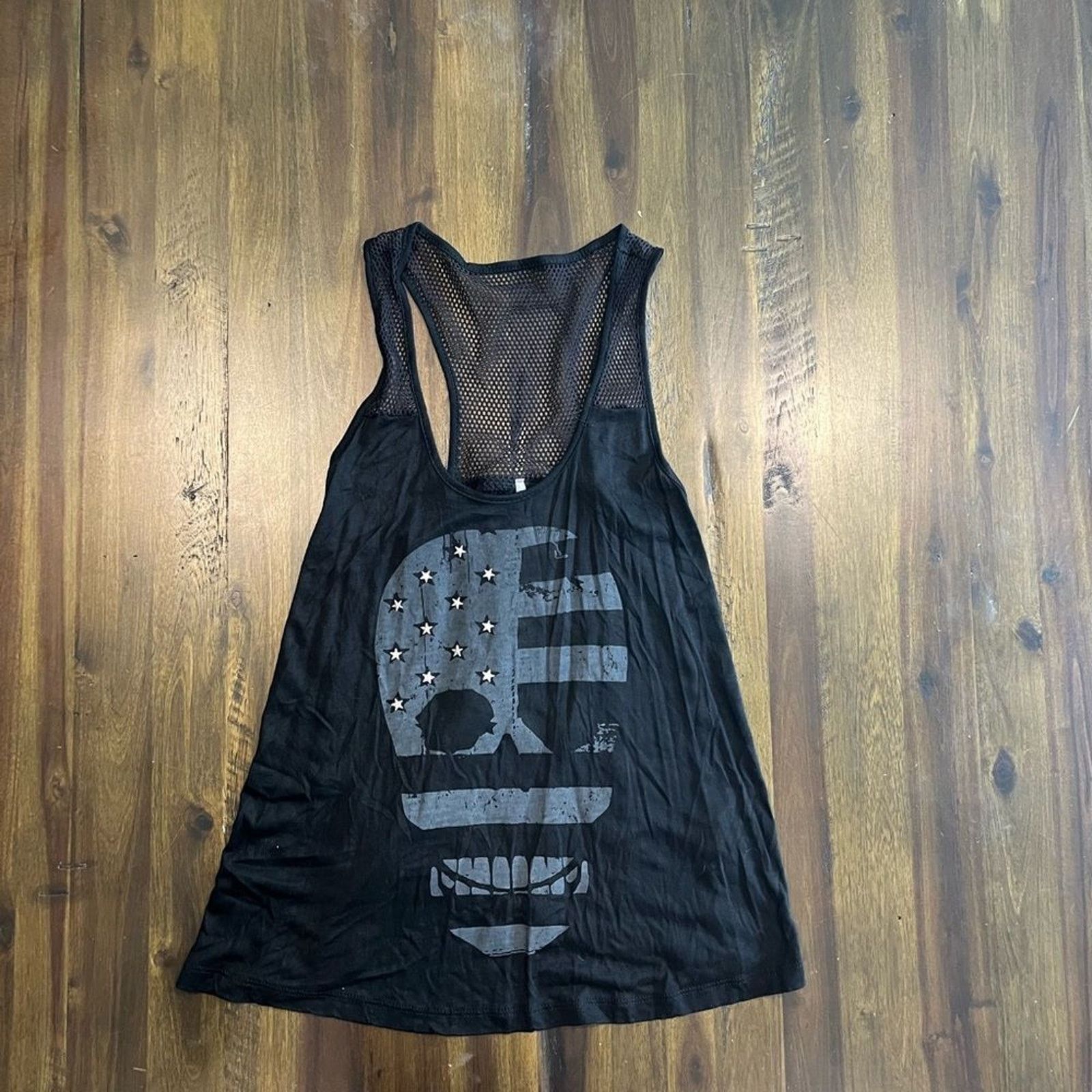 Vintage Heart and Hips Skull Print Flowy Tank Top Size M Size M / US 6-8 / IT 42-44 - 1 Thumbnail