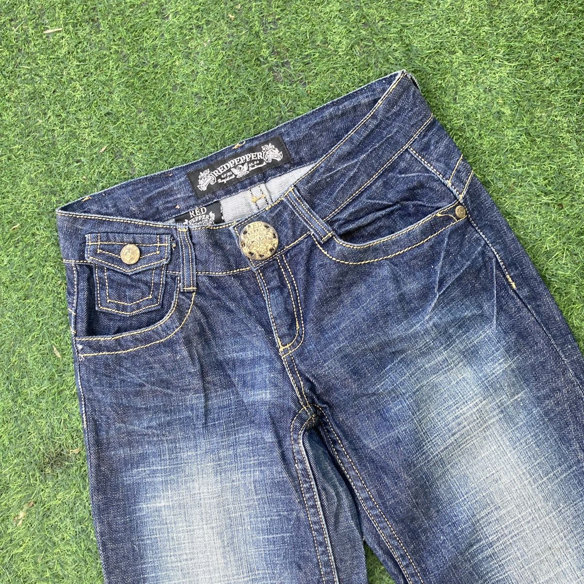 If Six Was Nine RED PEPPERS FLARED BOOTCUT JEANS Size US 30 / EU 46 - 3 Thumbnail