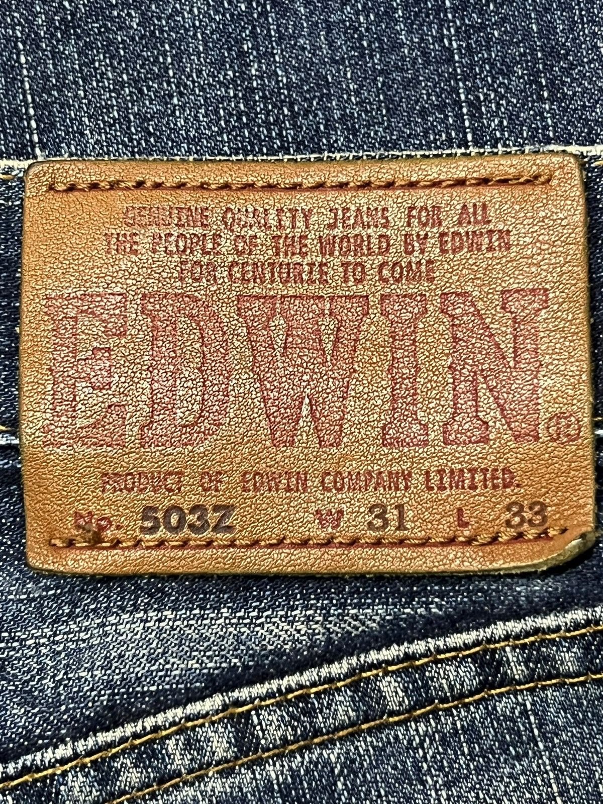 Edwin Baggy Vintage Edwin 503z - Faded Mud Wash, Distressed Denim Size US 30 / EU 46 - 12 Thumbnail