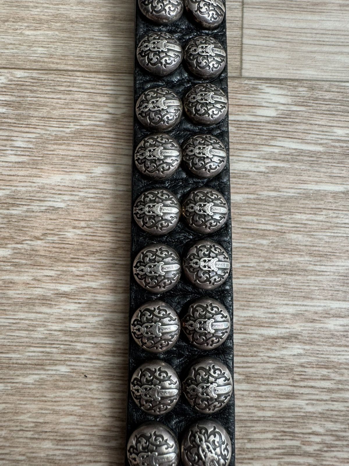 Chrome Hearts Studded 1inch belt strap Size 34 - 2 Thumbnail