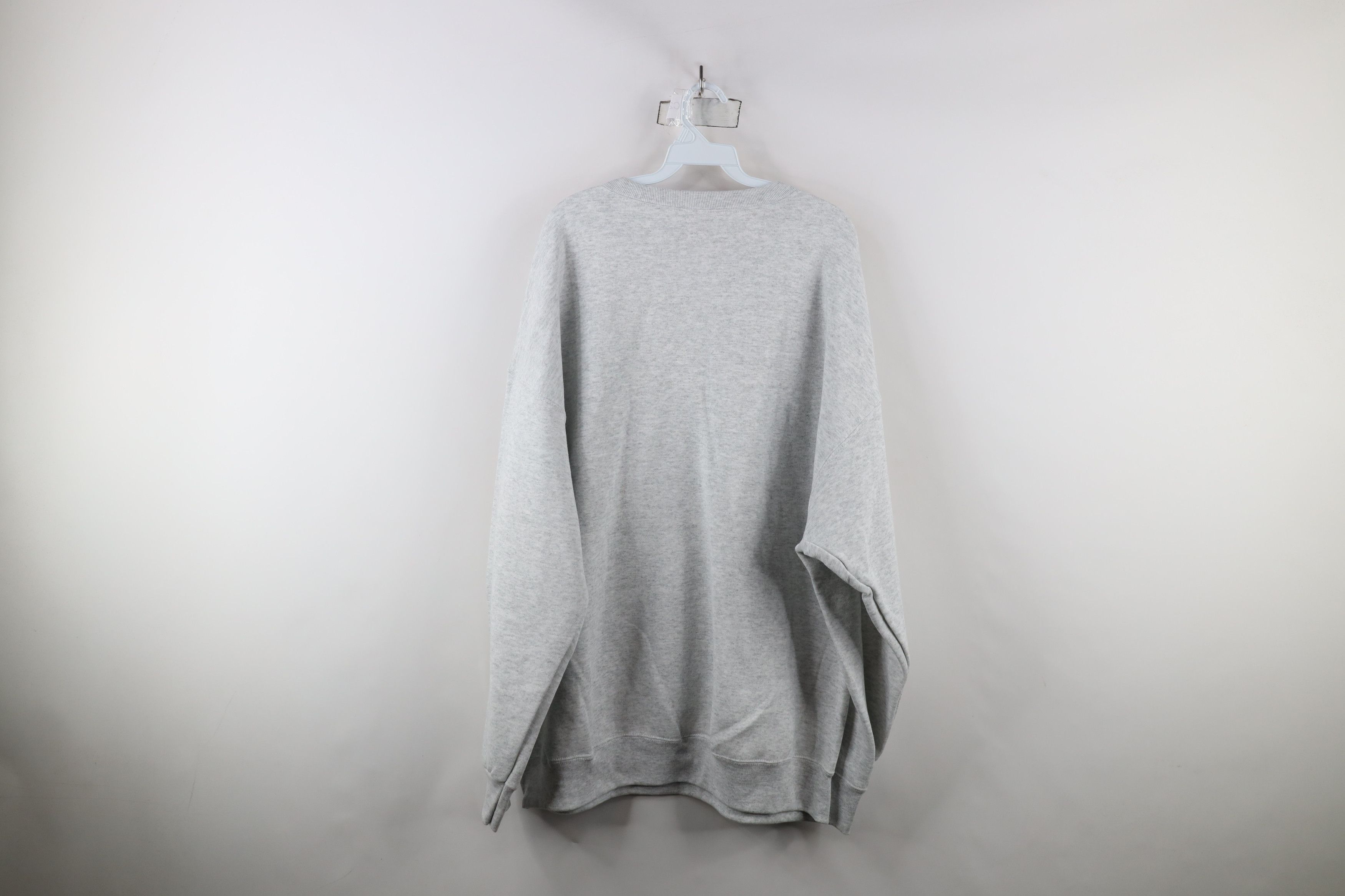Vintage Vintage 90s Streetwear Crewneck Sweatshirt Heather Gray Size US XXL / EU 58 / 5 - 8 Thumbnail
