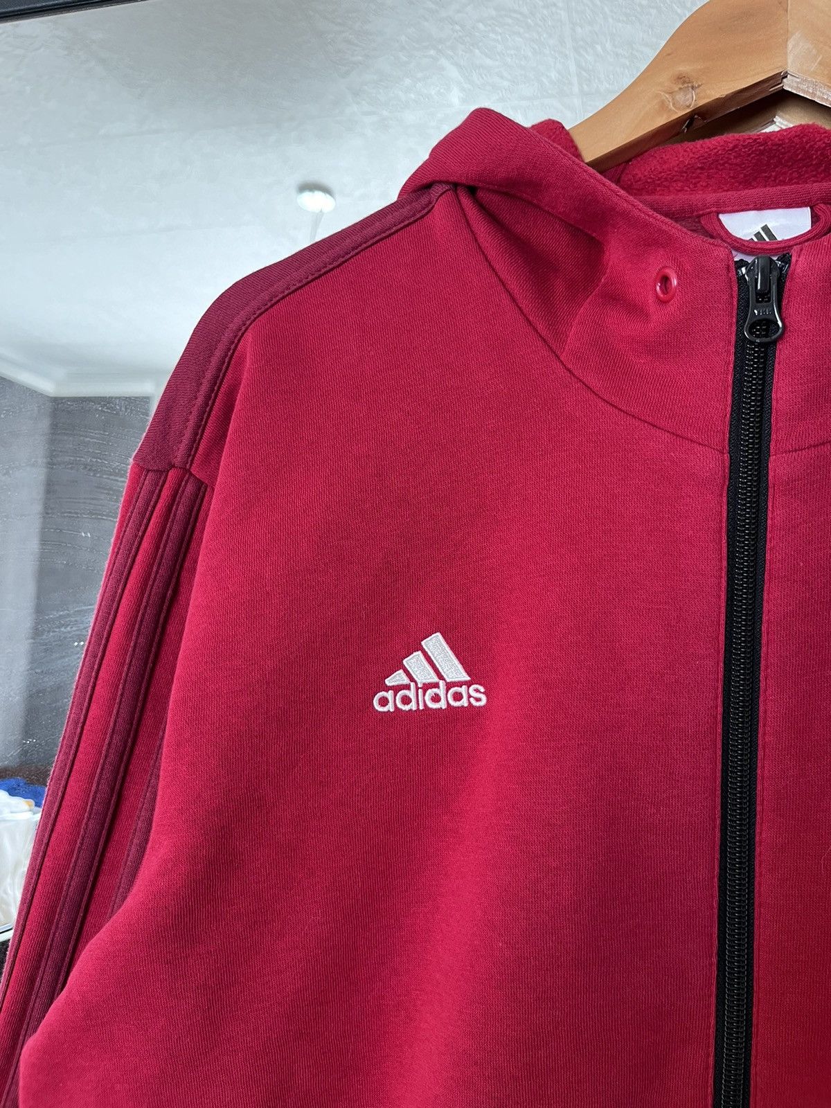 Adidas Adidas AC MILAN Hoodie Pullover Small logo Spellout Size US L / EU 52-54 / 3 - 3 Thumbnail