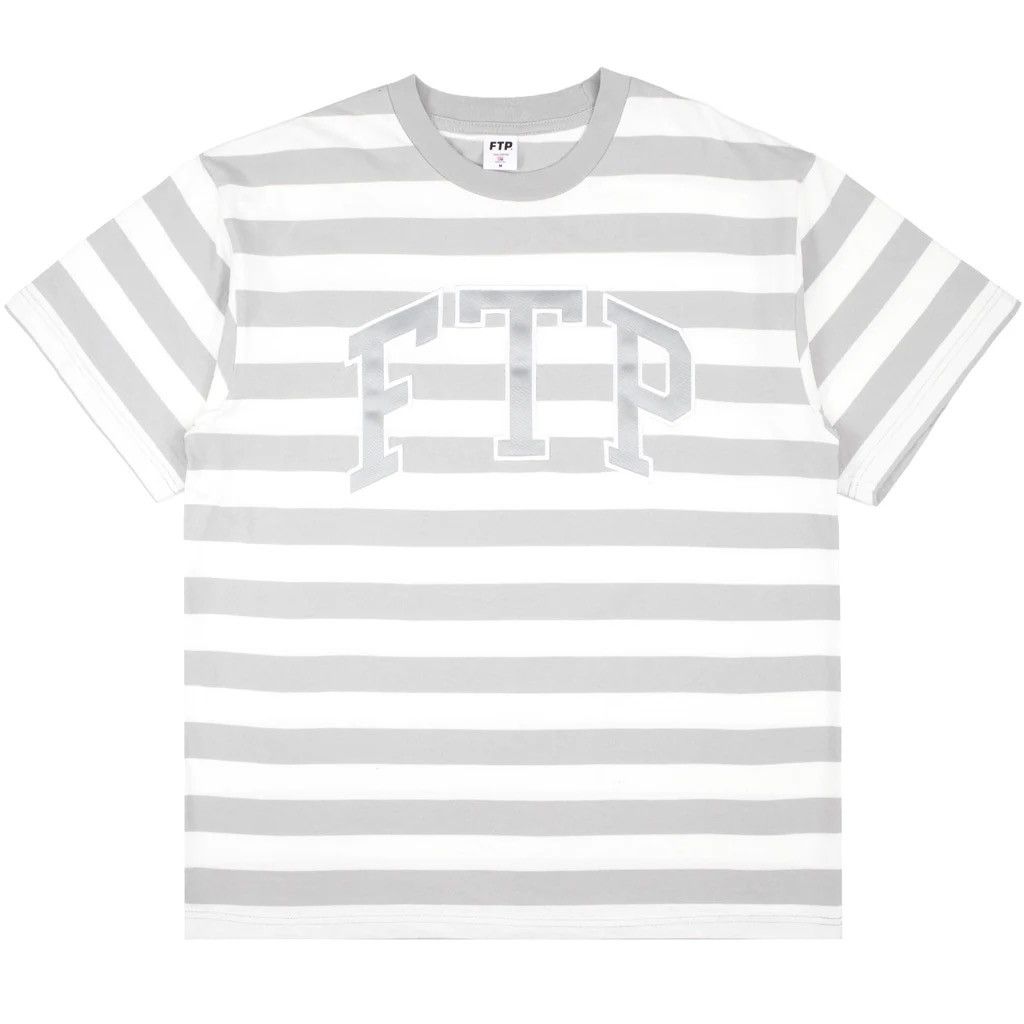 Fuck The Population FTP - Striped Arch Logo Tee (Gray) Size US M / EU 48-50 / 2 - 1 Thumbnail