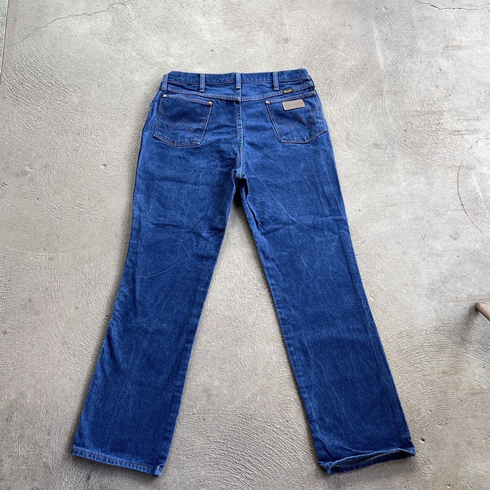 Wrangler VINTAGE Wrangler Jeans Mens 36x32 Denim Straight Fit 90s Cowboy Cut Blue Mens Jeans Size US 36 / EU 52 - 3 Thumbnail