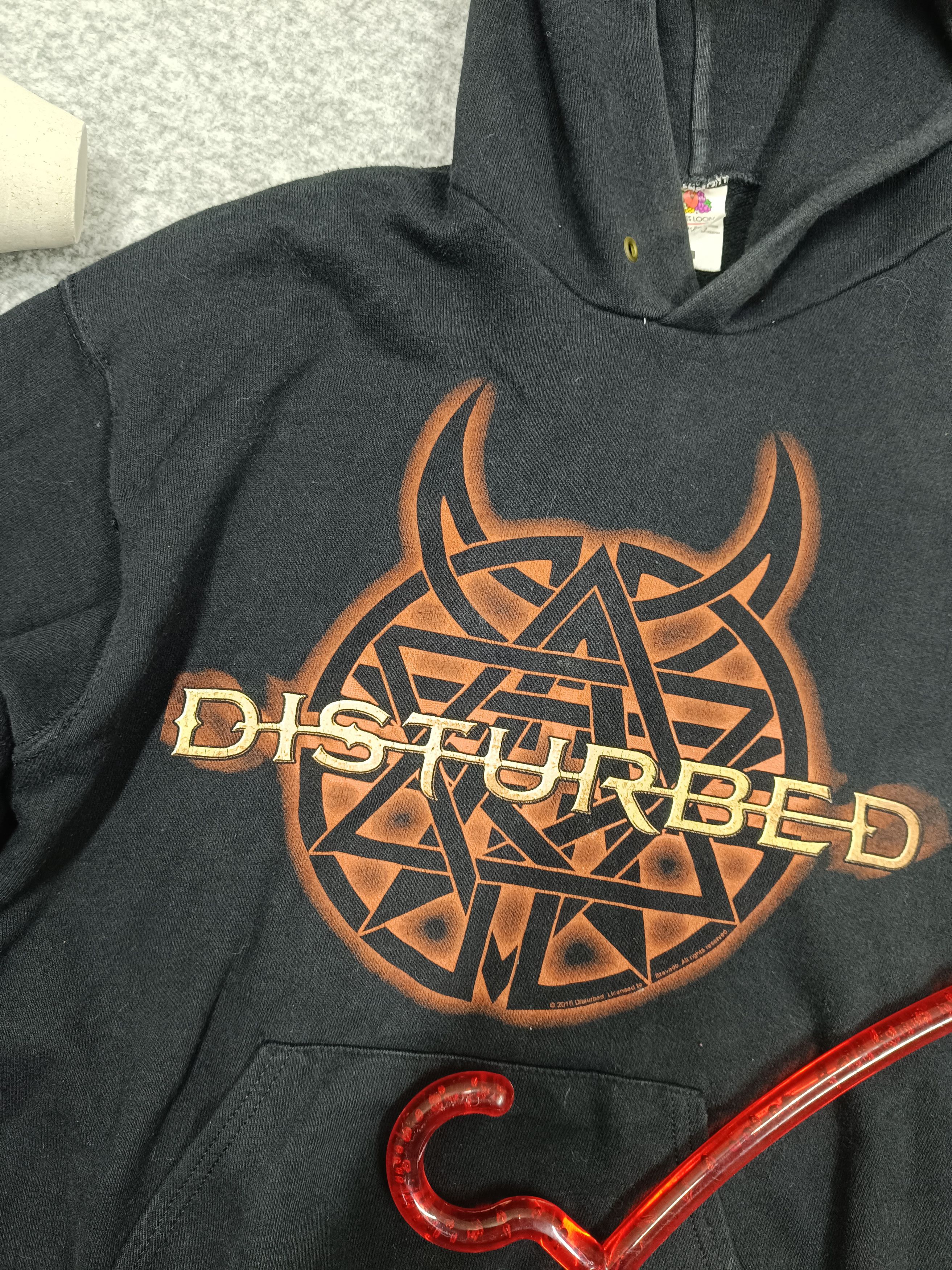 Band Tees 2015 VINTAGE DISTURBED BAND ROCK HOODIEFADED Size M Size US M / EU 48-50 / 2 - 2 Thumbnail