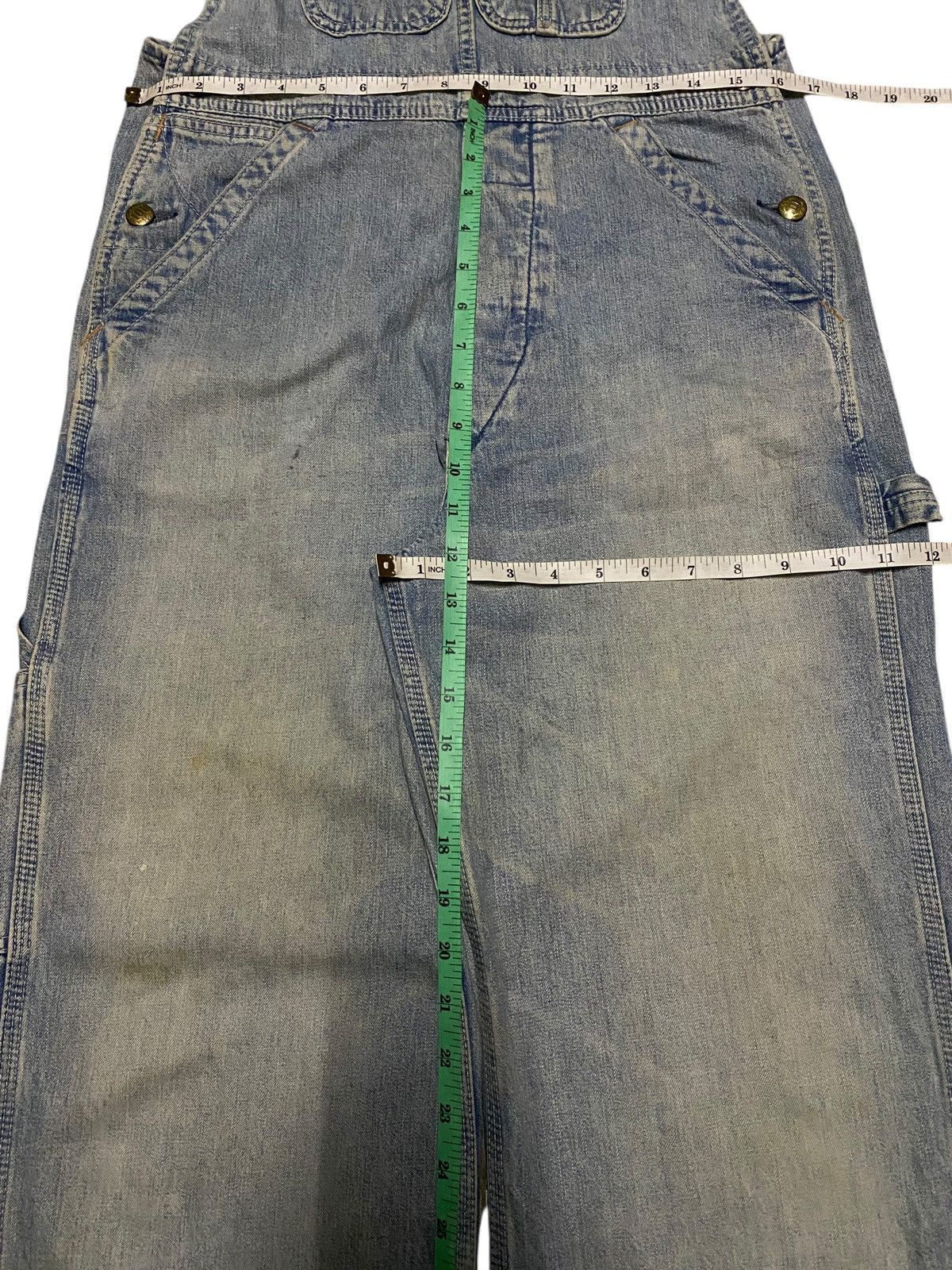 Edwin Vintage 60s Edwin One O One Rusty Wide Leg Work Wear Overall Size US 32 / EU 48 - 15 Thumbnail