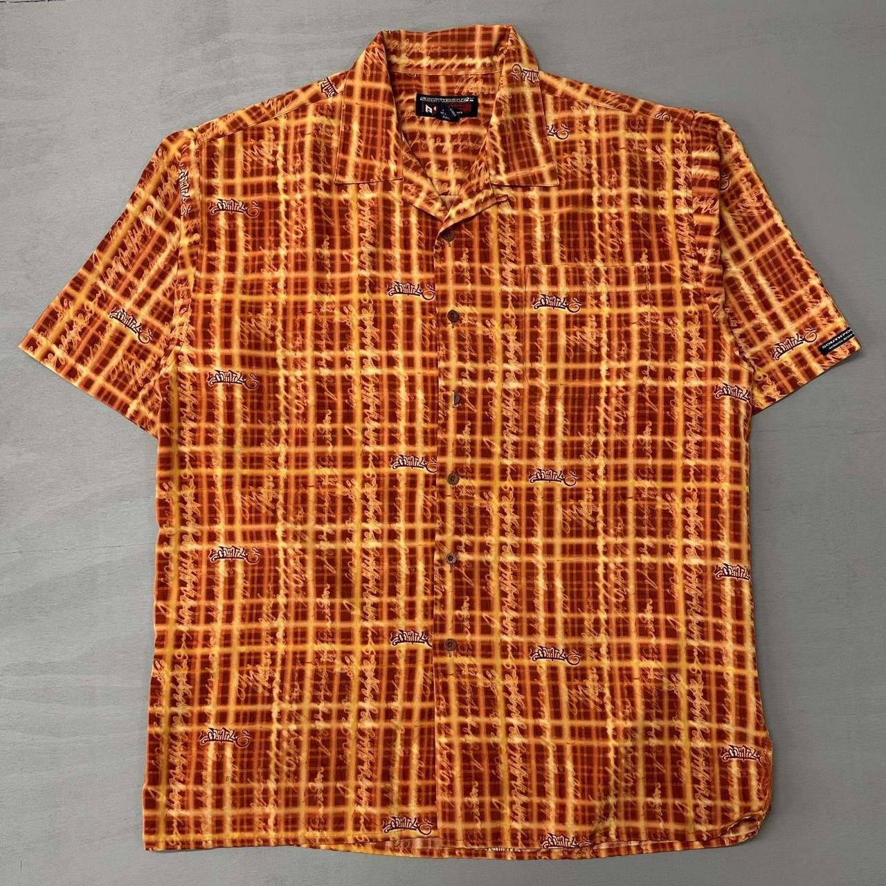 JNCO × Southpole Y2K Crazy Southpole Flames Button Up Collared Shirt XL Size US XL / EU 56 / 4 - 1 Thumbnail