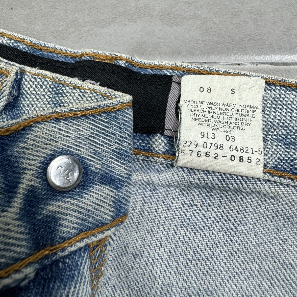 Levi's 1990s Levis - Washed Blue Wide Jeans Size US 30 / EU 46 - 12 Thumbnail