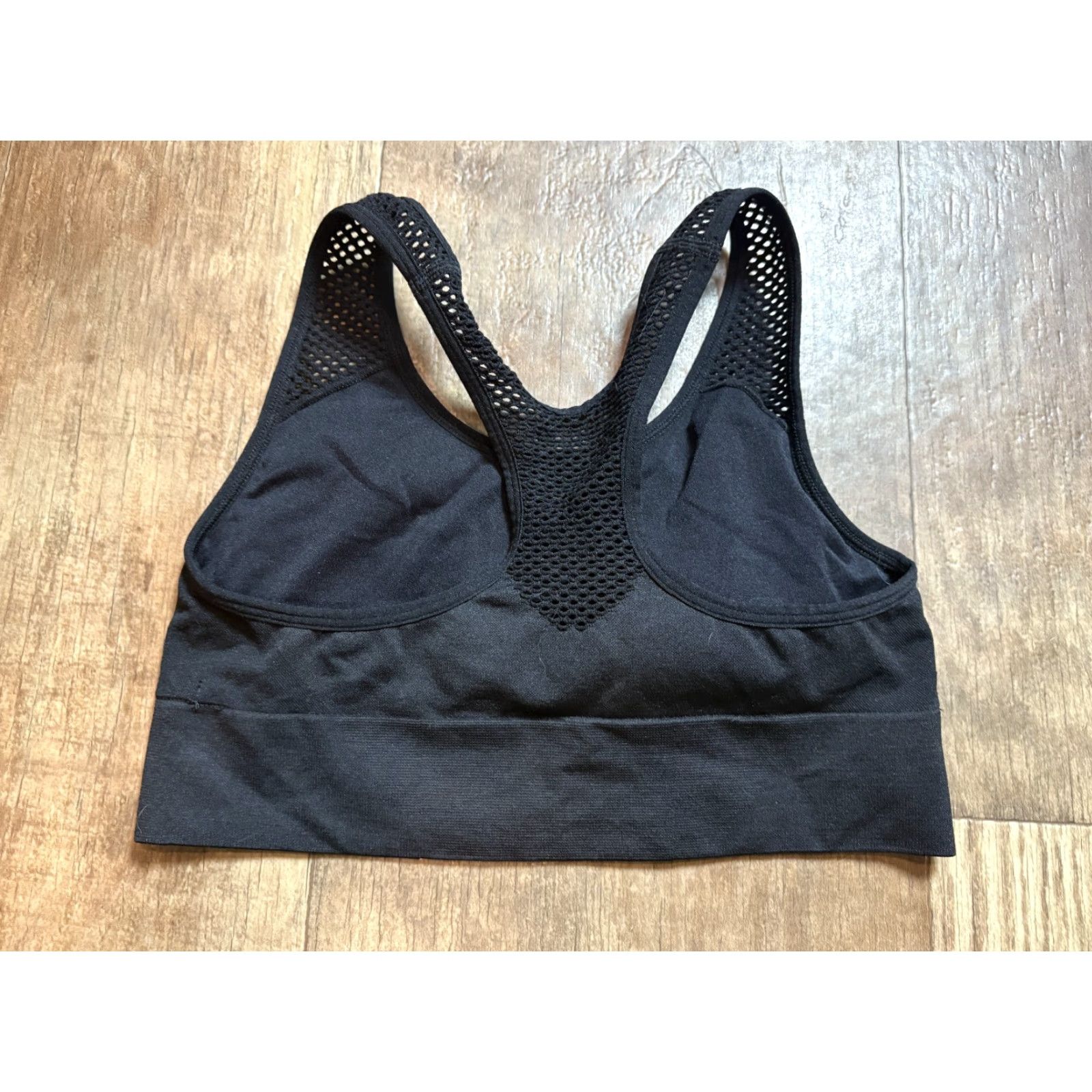 Victoria's Secret PINK Victoria Secret Victoria Sport Sports Bra XS Black Seamless Lightly Lined Size ONE SIZE - 2 Thumbnail