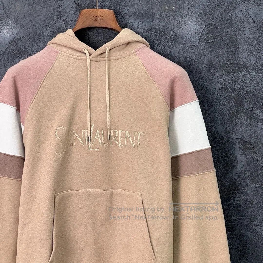 Saint Laurent Paris SAINT LAURENT Embroidered Striped Hoodie. Size US M / EU 48-50 / 2 - 3 Thumbnail