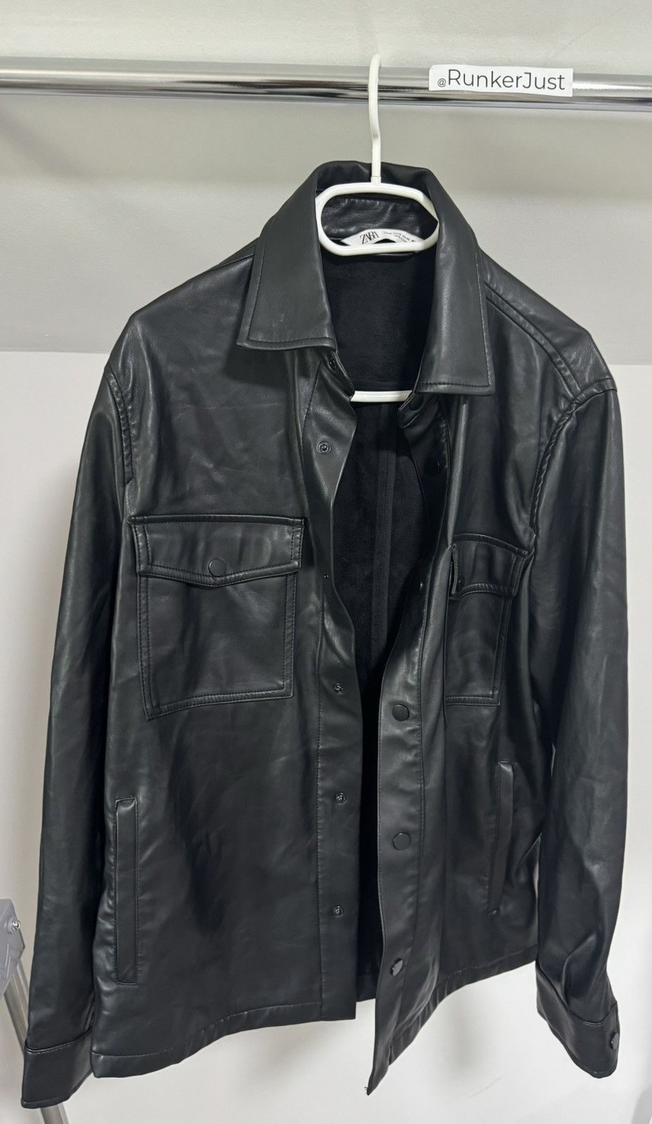Zara Zara - Leather Jacket | Grailed