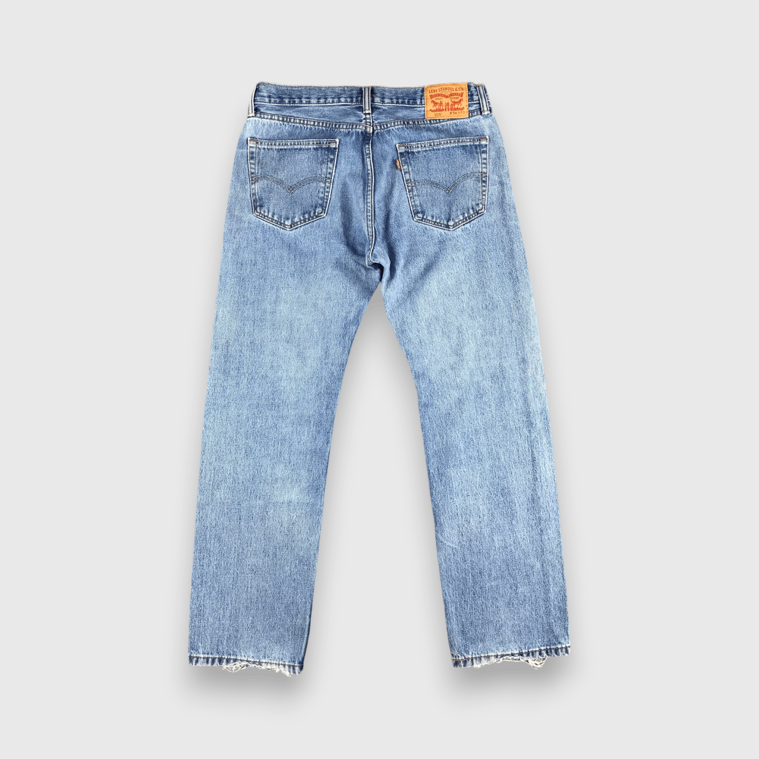 Levi's Vintage Blue Wash Levis 505 Jeans-J2151 Size US 35 - 2 Thumbnail