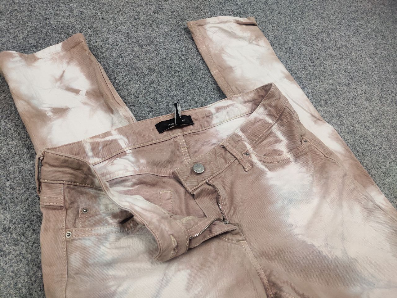 Isabel Marant Isabel Marant Stretch Jeans Pale Pink Cotton Denim Tie Dye Size 42" / US 20 - 11 Thumbnail