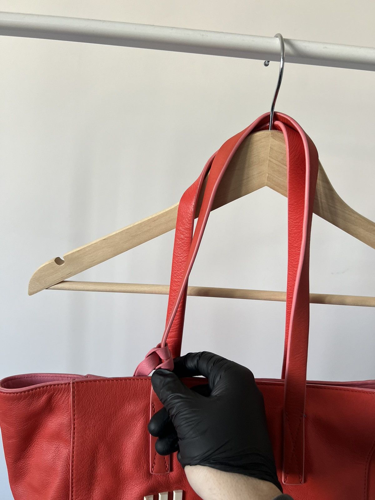 Kenzo KENZO Red Leather K Logo Shopper Tote Luxury Size ONE SIZE - 8 Thumbnail