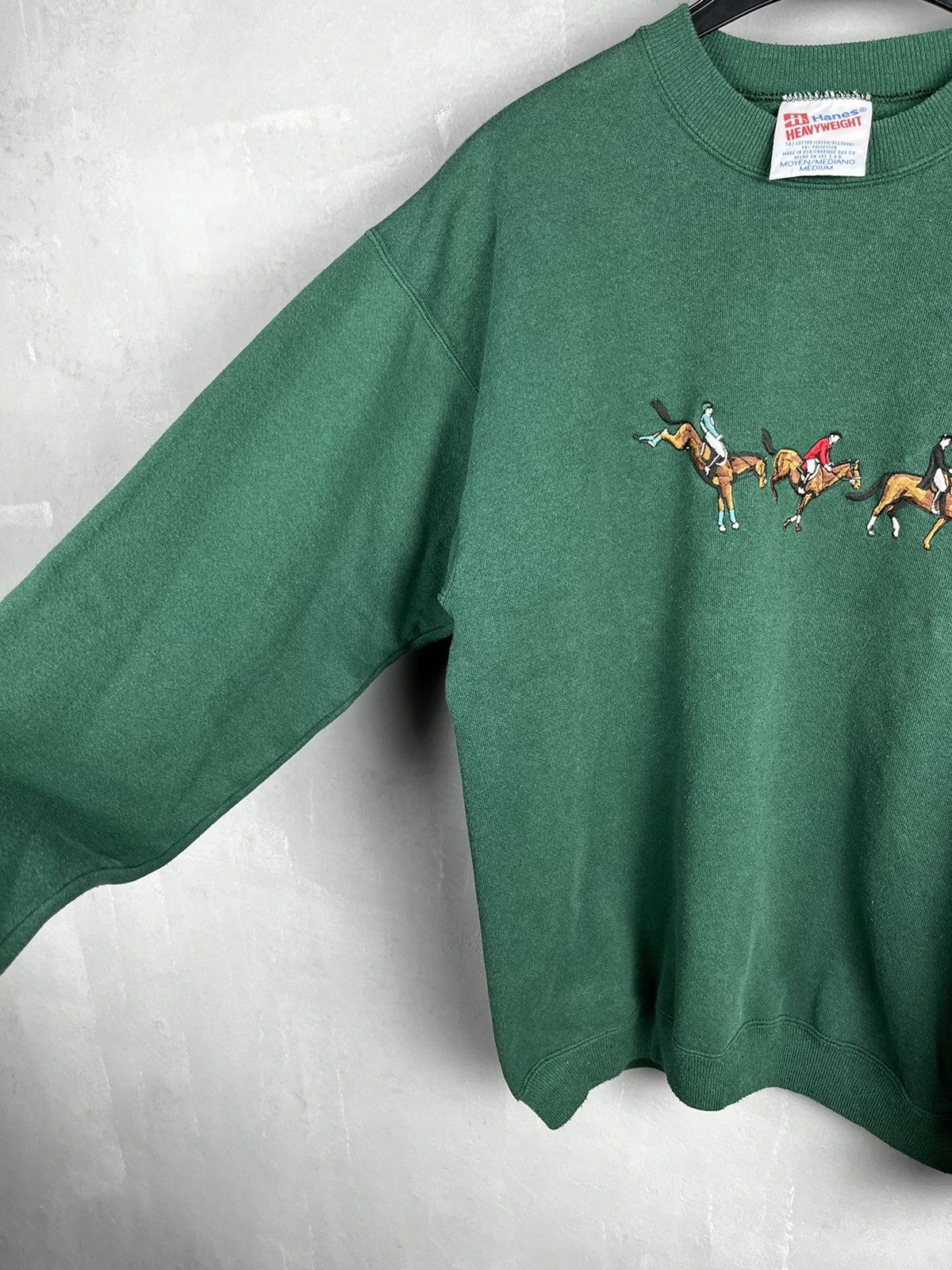 Hanes × Vintage Hanes horses sweatshirt vintage 90s Size US M / EU 48-50 / 2 - 7 Thumbnail