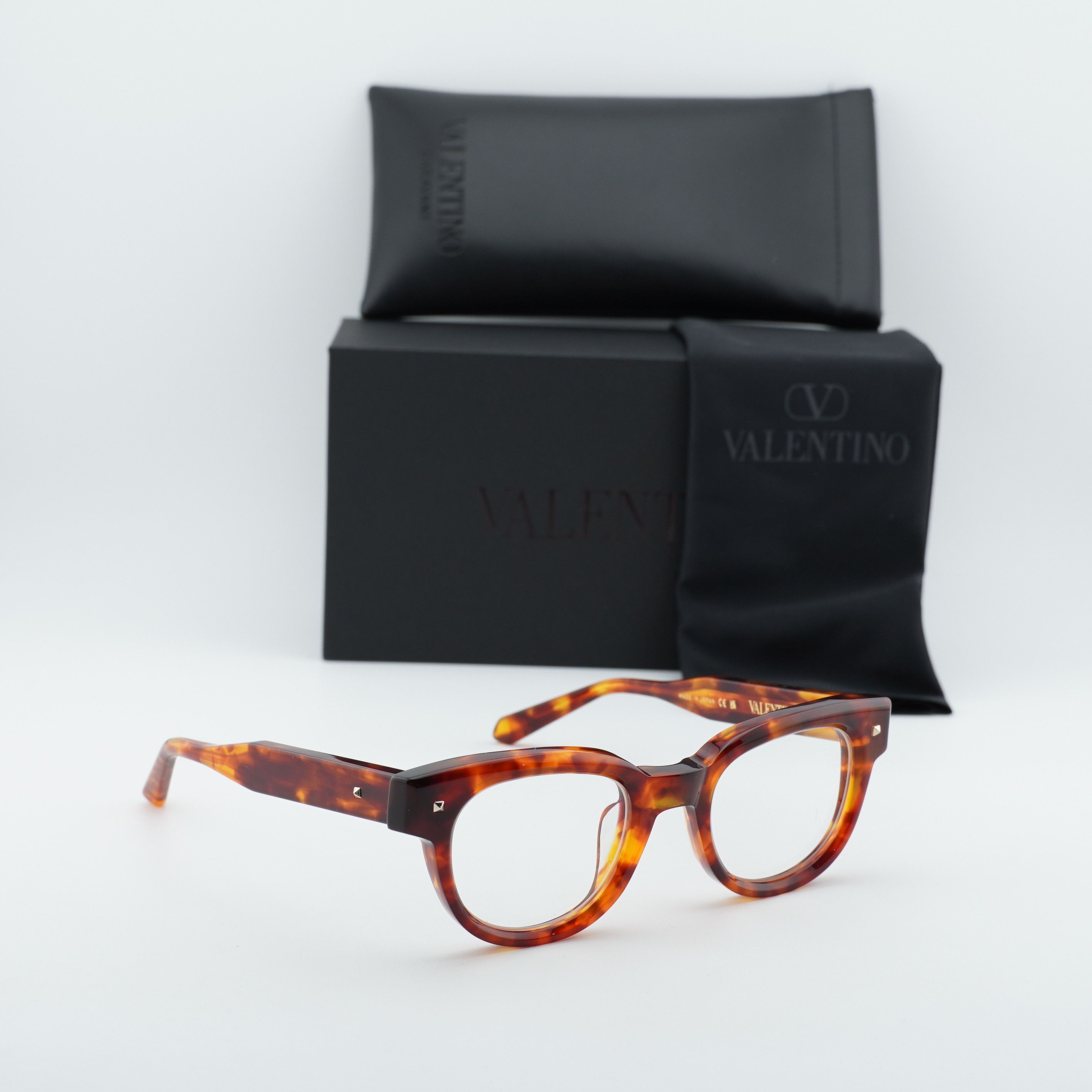 Valentino Valentino V-ESSENTIAL-V VLX-163B Eyeglasses Havana 48mm Size ONE SIZE - 10 Thumbnail