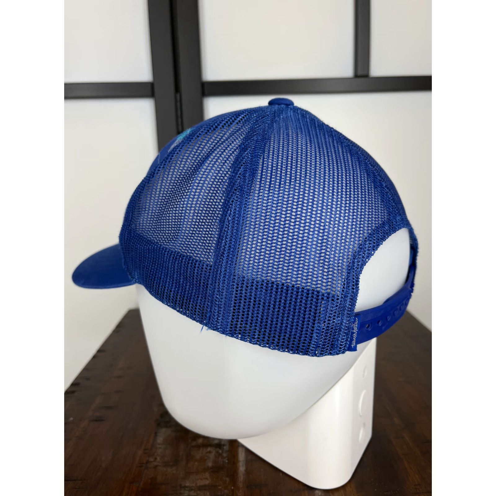 TravisMathew Travis Mathew Hat Cap Snap Back Adult One Size Blue Floral Pineapple All Over Print Golf Hat Mens Size ONE SIZE - 5 Thumbnail
