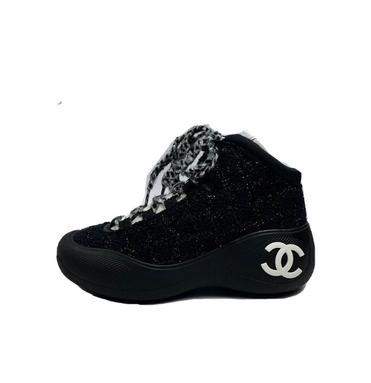 image of Chanel Fall-Winter 22/23 Winter Sneakers in Black/Navy, Men's (Size 9.5)