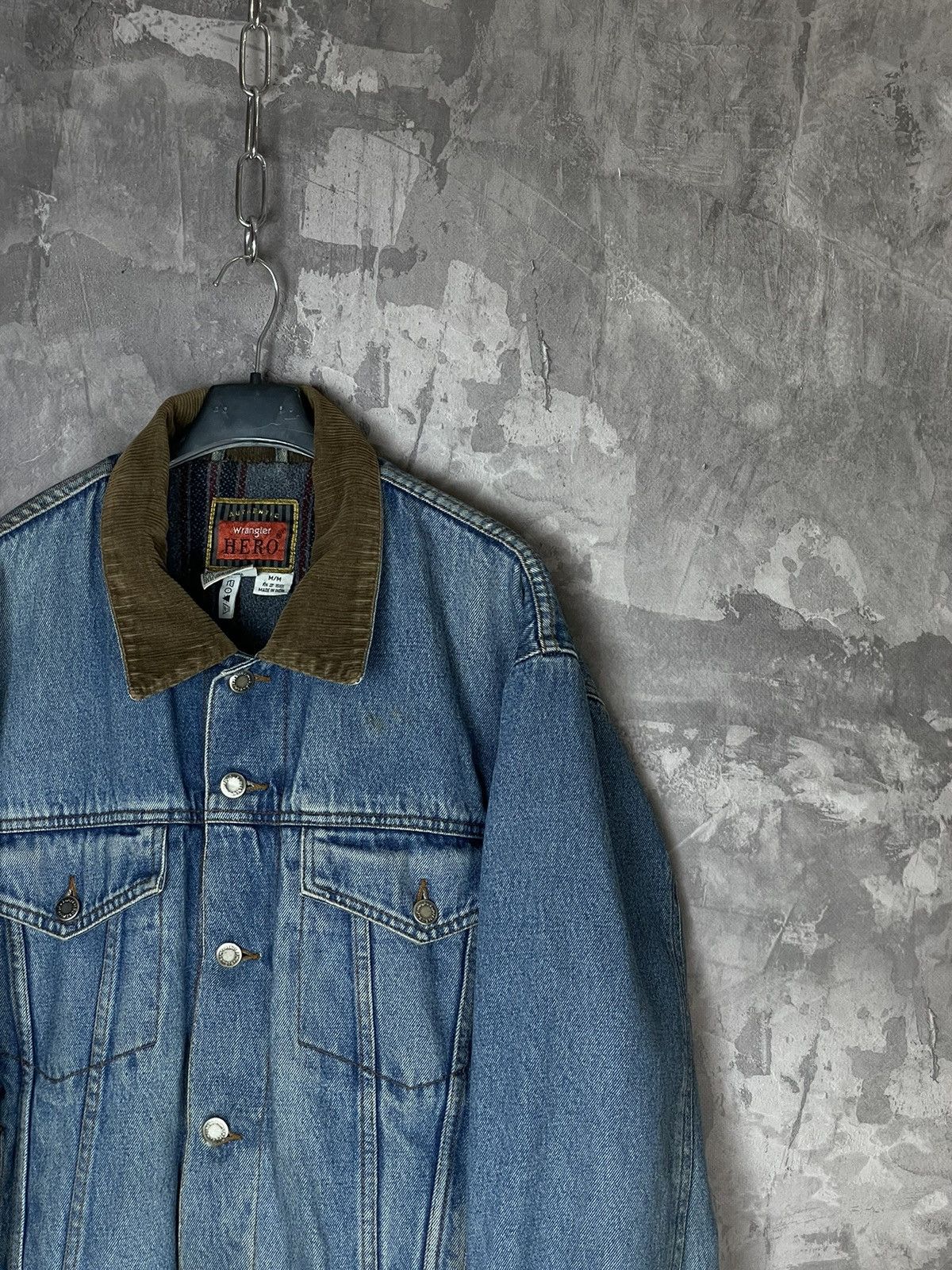Vintage × Wrangler Vintage Wrangler Denim Sherpa Jacket Blanked Line 80’s 90’s Size US M / EU 48-50 / 2 - 4 Thumbnail