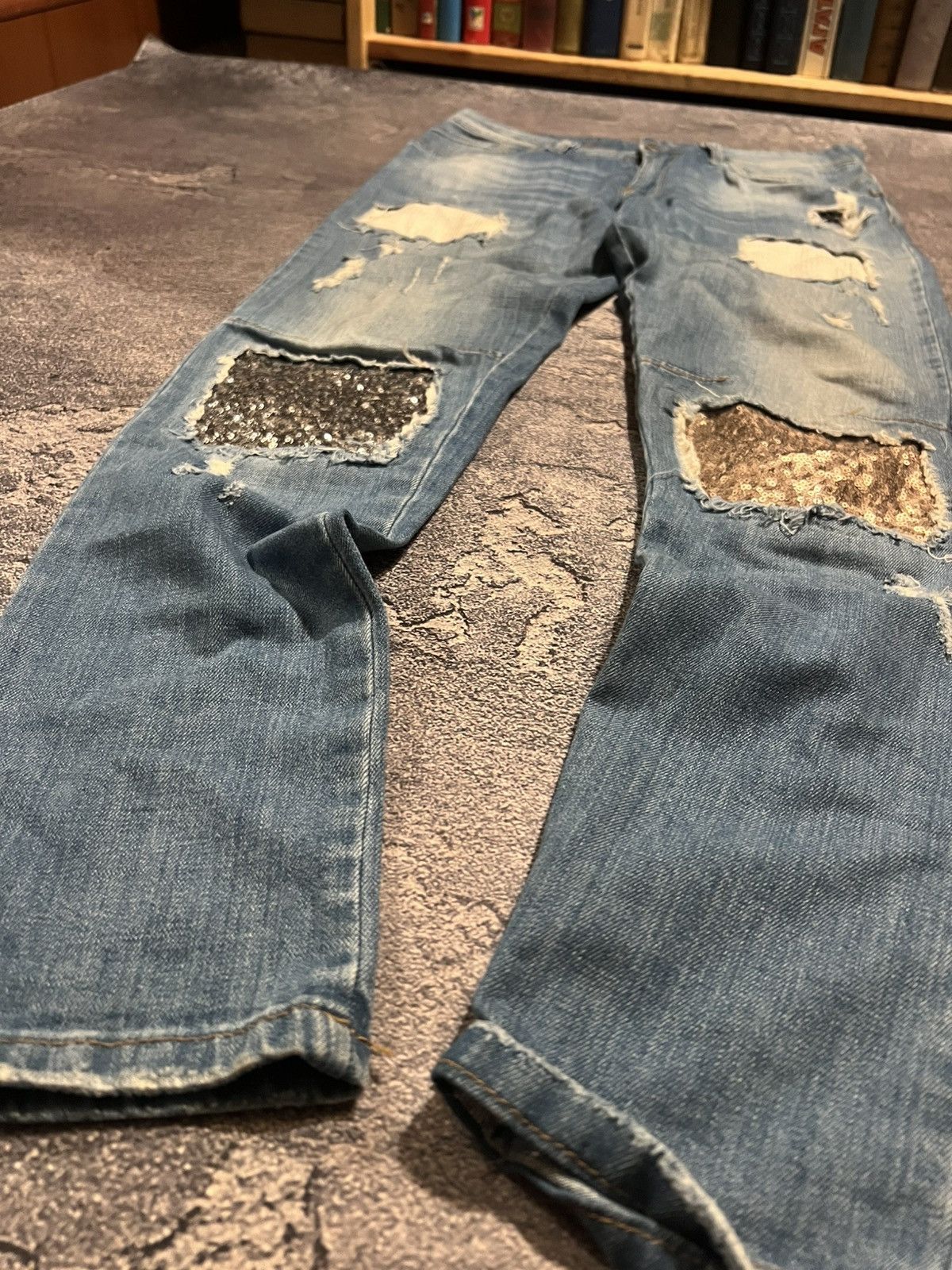 Designer CRAZY Vintage Jeans Number Nine Style / Vibe Glamour Y2K 90s Size US 31 - 1 Thumbnail