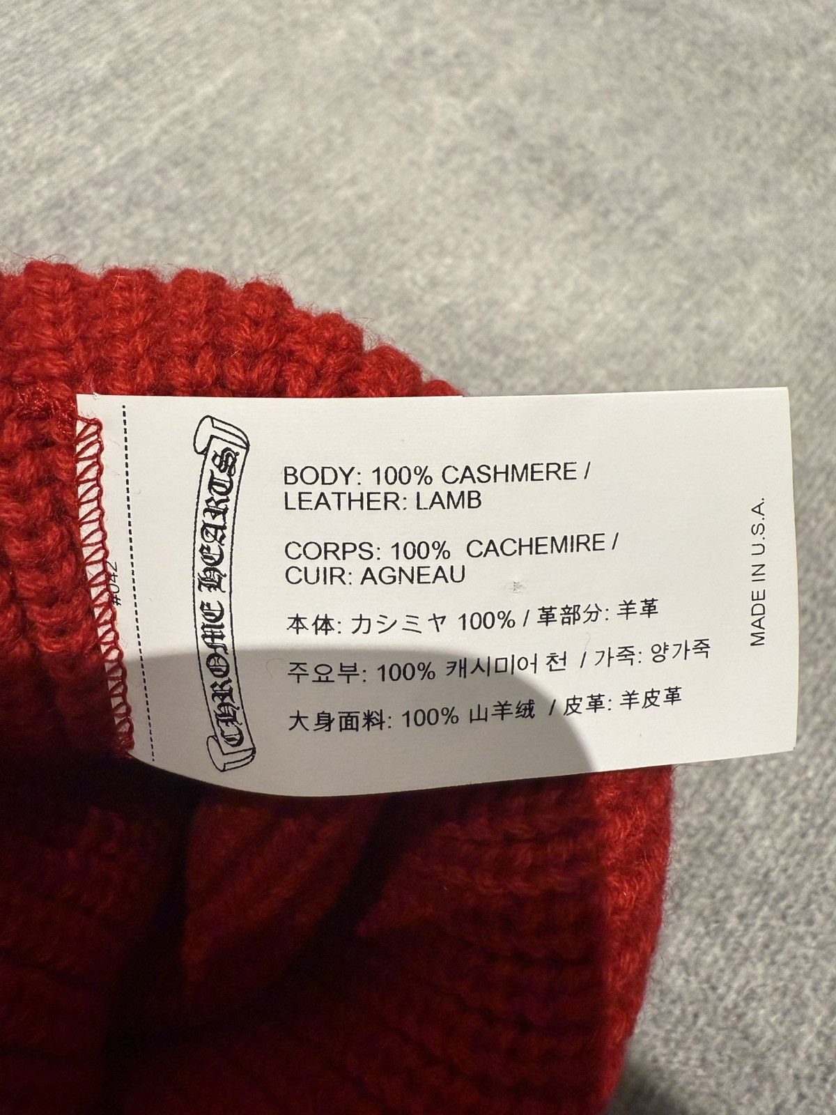 Chrome Hearts Chrome Hearts Star Patches Cashmere Beanie Size ONE SIZE - 4 Thumbnail