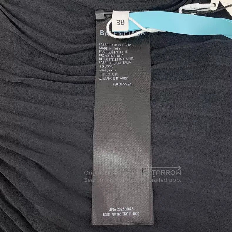 Balenciaga Balenciaga Black drawstring pleated half skirt Size 37" - 8 Thumbnail