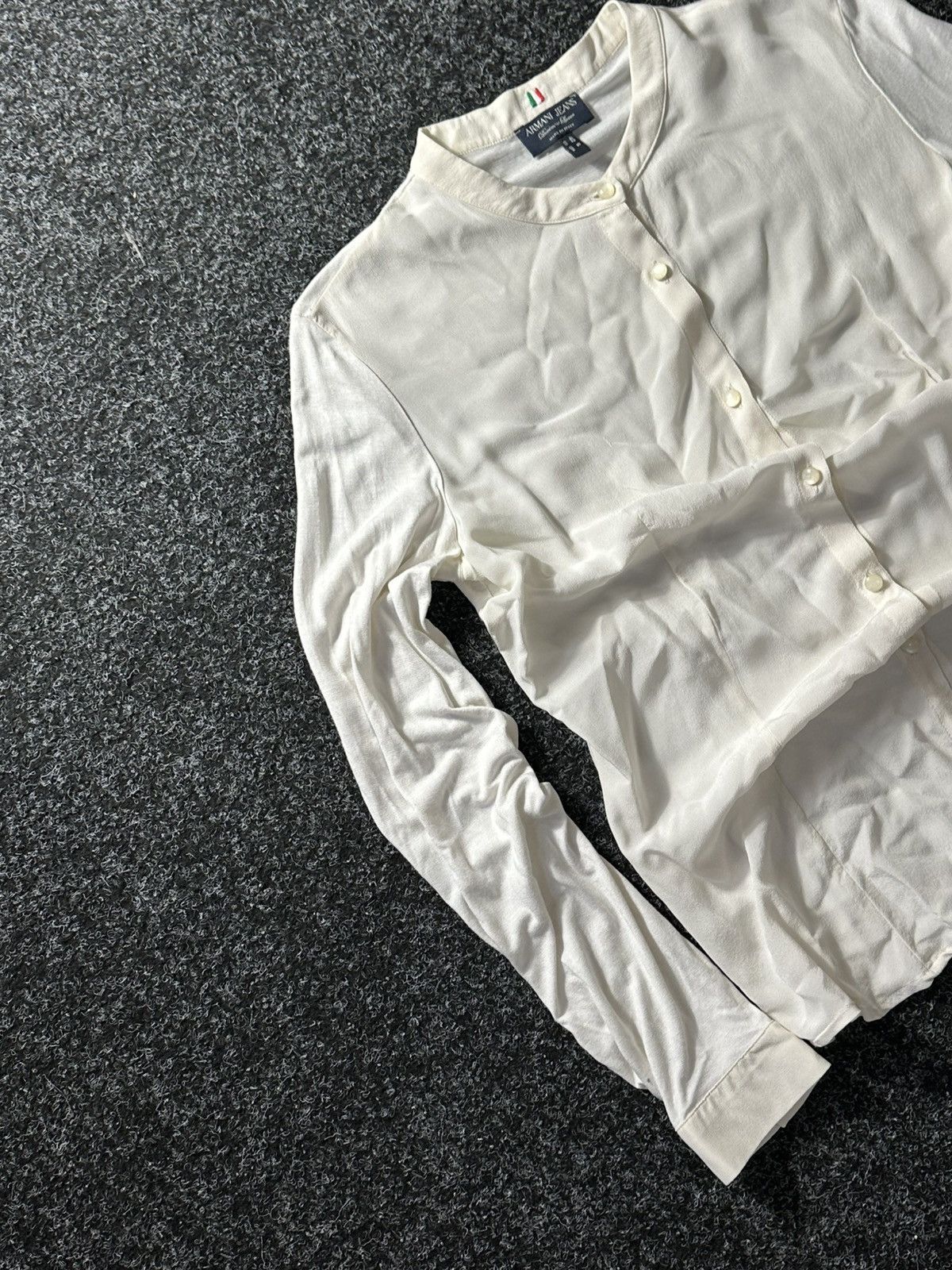 Armani × Vintage 🚨AVANT GARDE ARMANI 90s RARE longsleeve BLOUSES Y2K LUXURY Size M / US 6-8 / IT 42-44 - 2 Thumbnail
