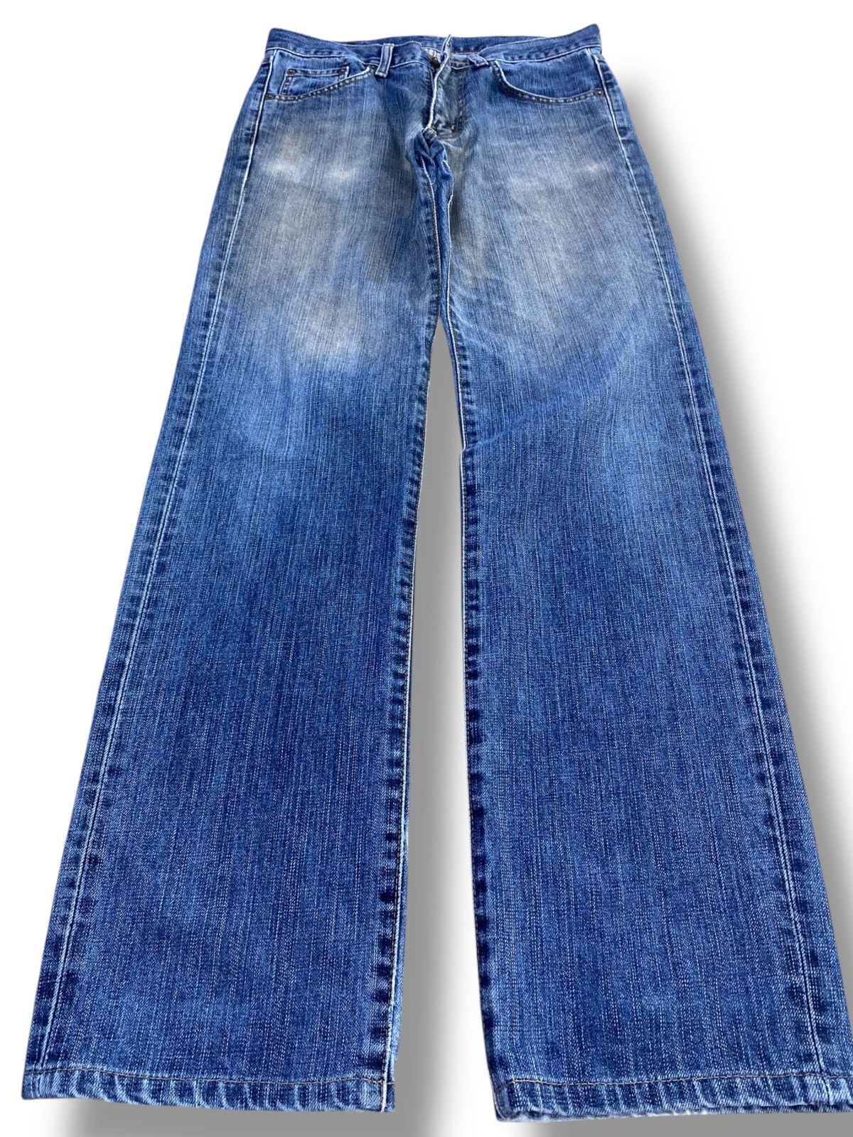 Edwin Vintage Edwin Acid Blue Wash Style Straight Cut Jeans Size US 30 / EU 46 - 1 Thumbnail