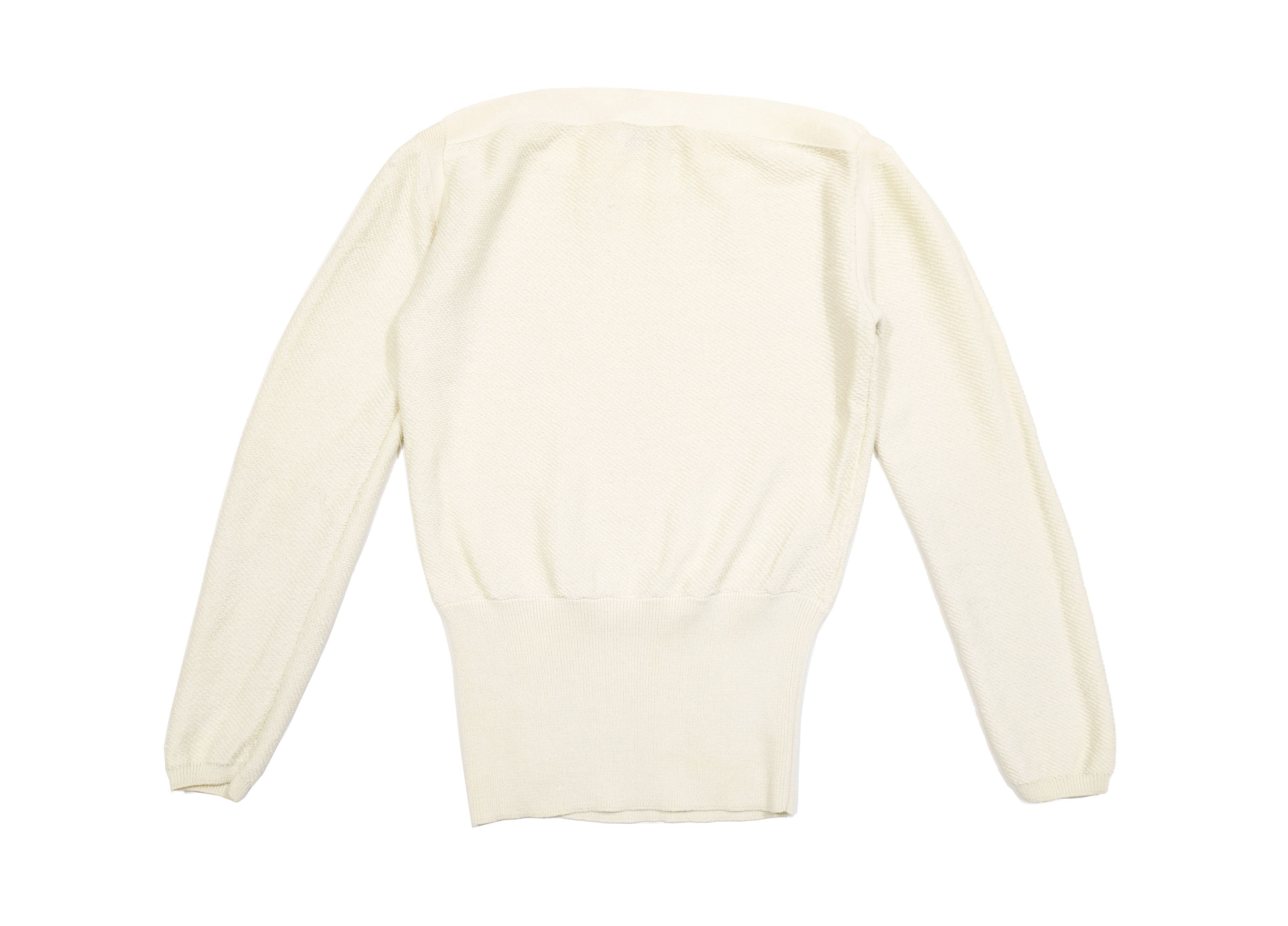 Lemaire Asymmetric Button-Side Virgin Wool Sweater Size S / US 4 / IT 40 - 2 Thumbnail