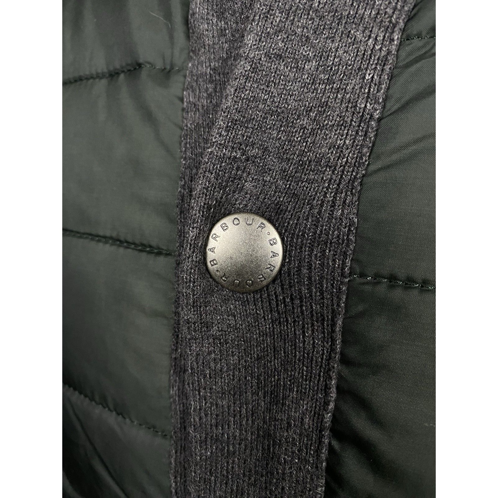 Barbour Barbour Men's Green Gray Quilted Padded Vest Gilet Size M Size US M / EU 48-50 / 2 - 8 Thumbnail