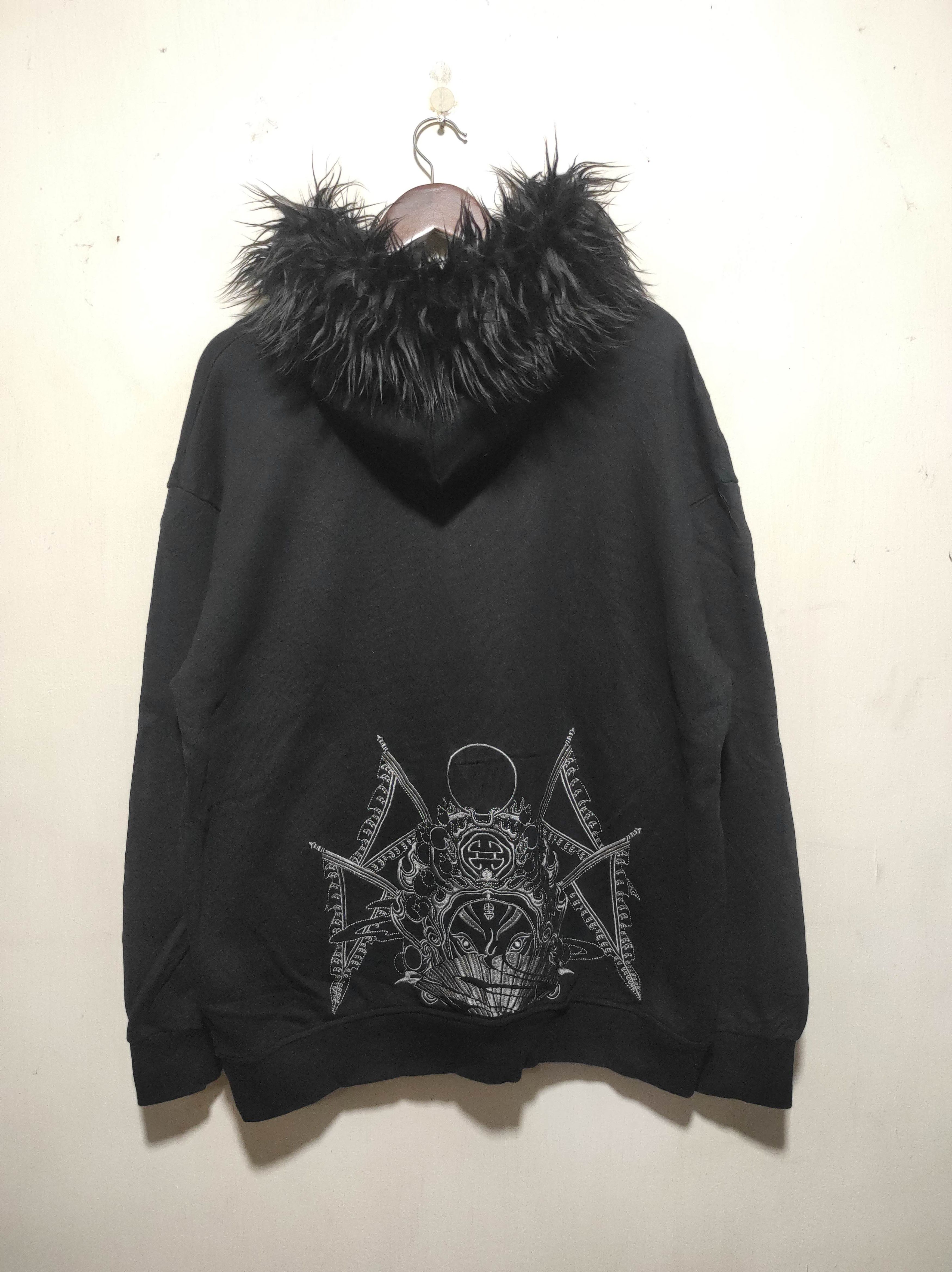 Kanji Black Fur Hoodie LGB IfSixWasNine style
