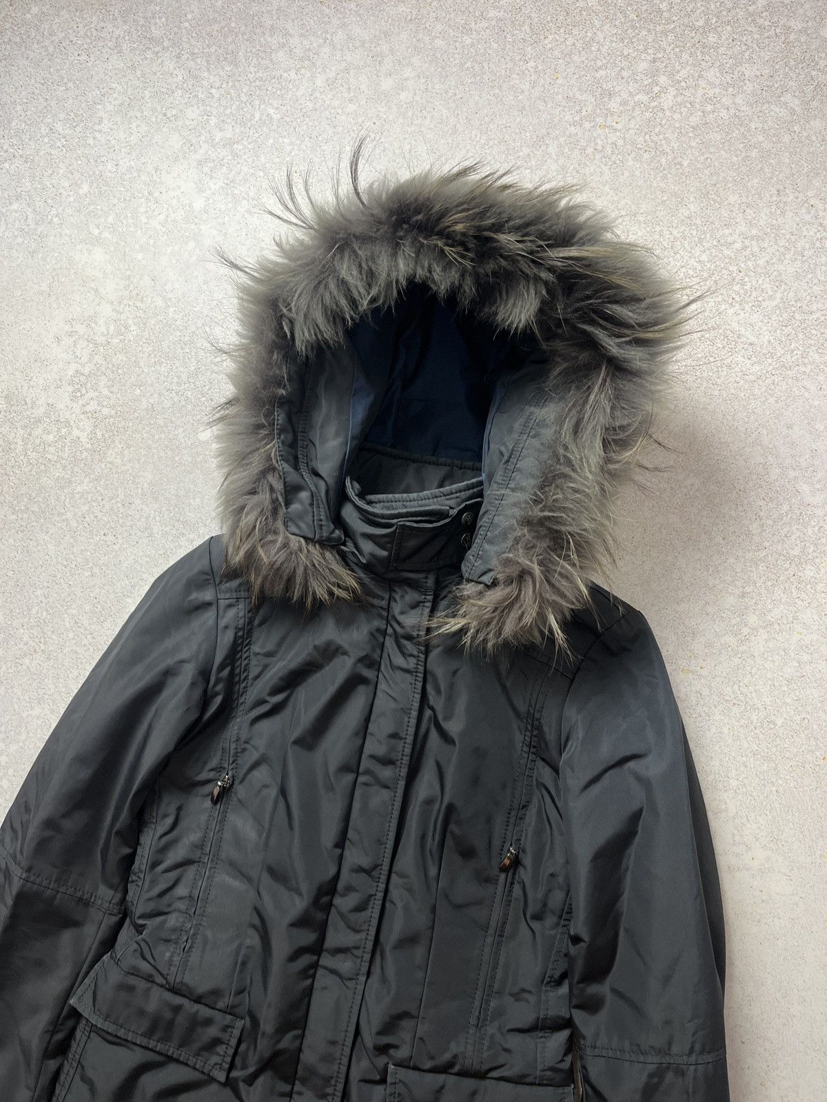 Herno DDP Herno Luxury Long Down Parka Coat Fur Trim Hood Size XS / US 0-2 / IT 36-38 - 3 Thumbnail