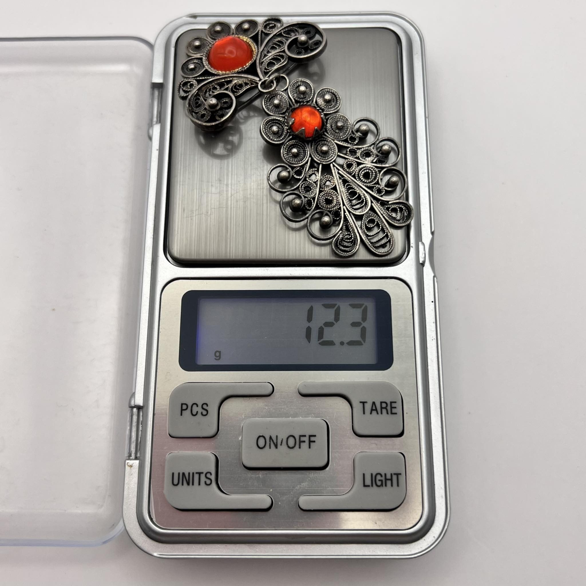 Vintage 1980's Vintage Jewelry Filigree Silver Plated Pin Brooch Size ONE SIZE - 2 Thumbnail