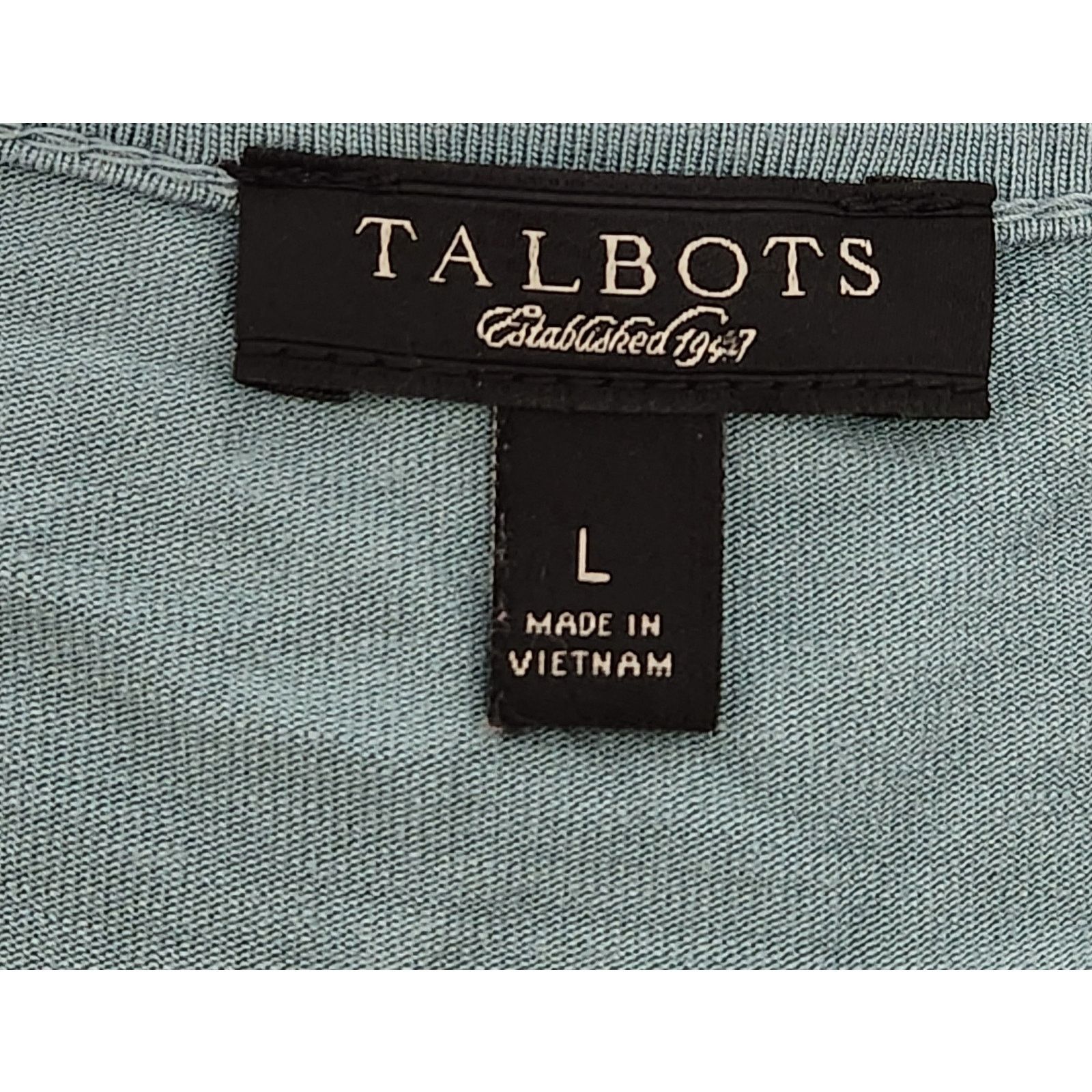 Other Talbots Green Blue Pleated Ruffled Bodice Top Large Soft Size L / US 10 / IT 46 - 4 Thumbnail