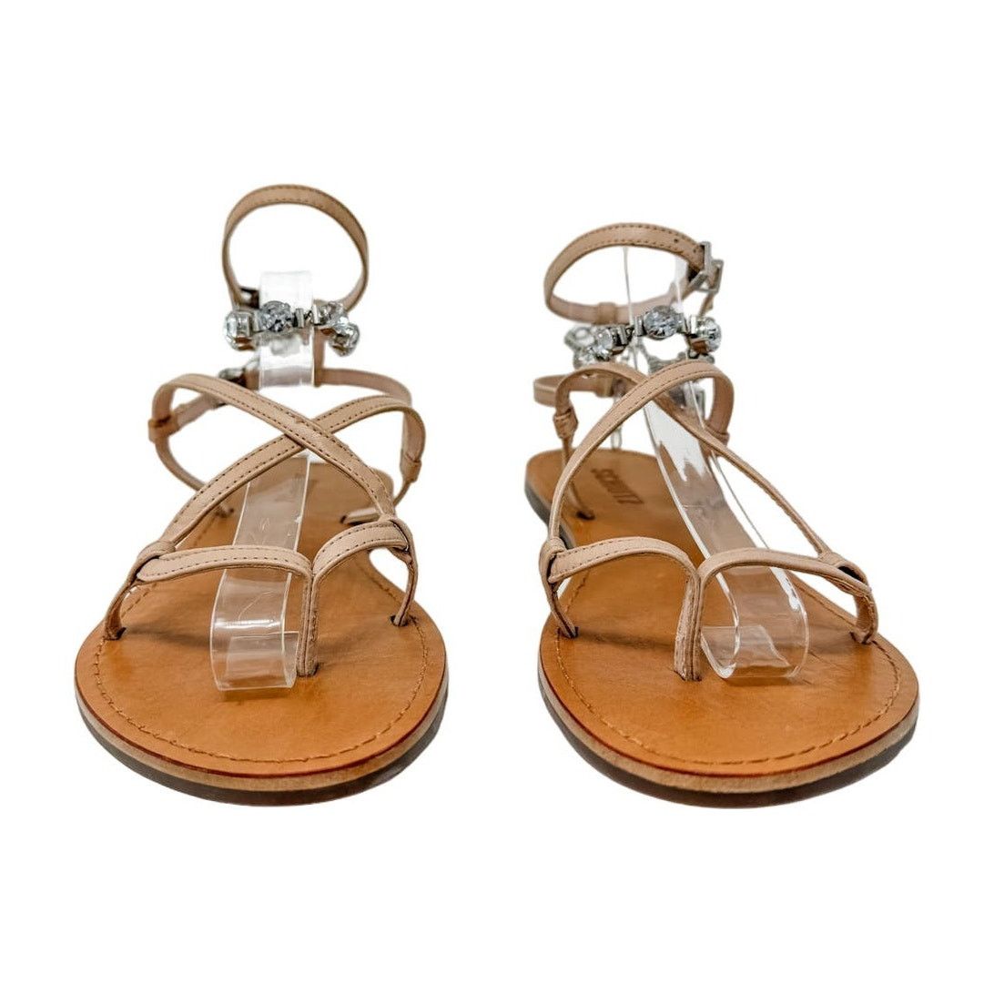 SCHUTZ SCHUTZ Crystal Leather Strappy Thong Sandals size 7 Size US 7 / IT 37 - 4 Thumbnail