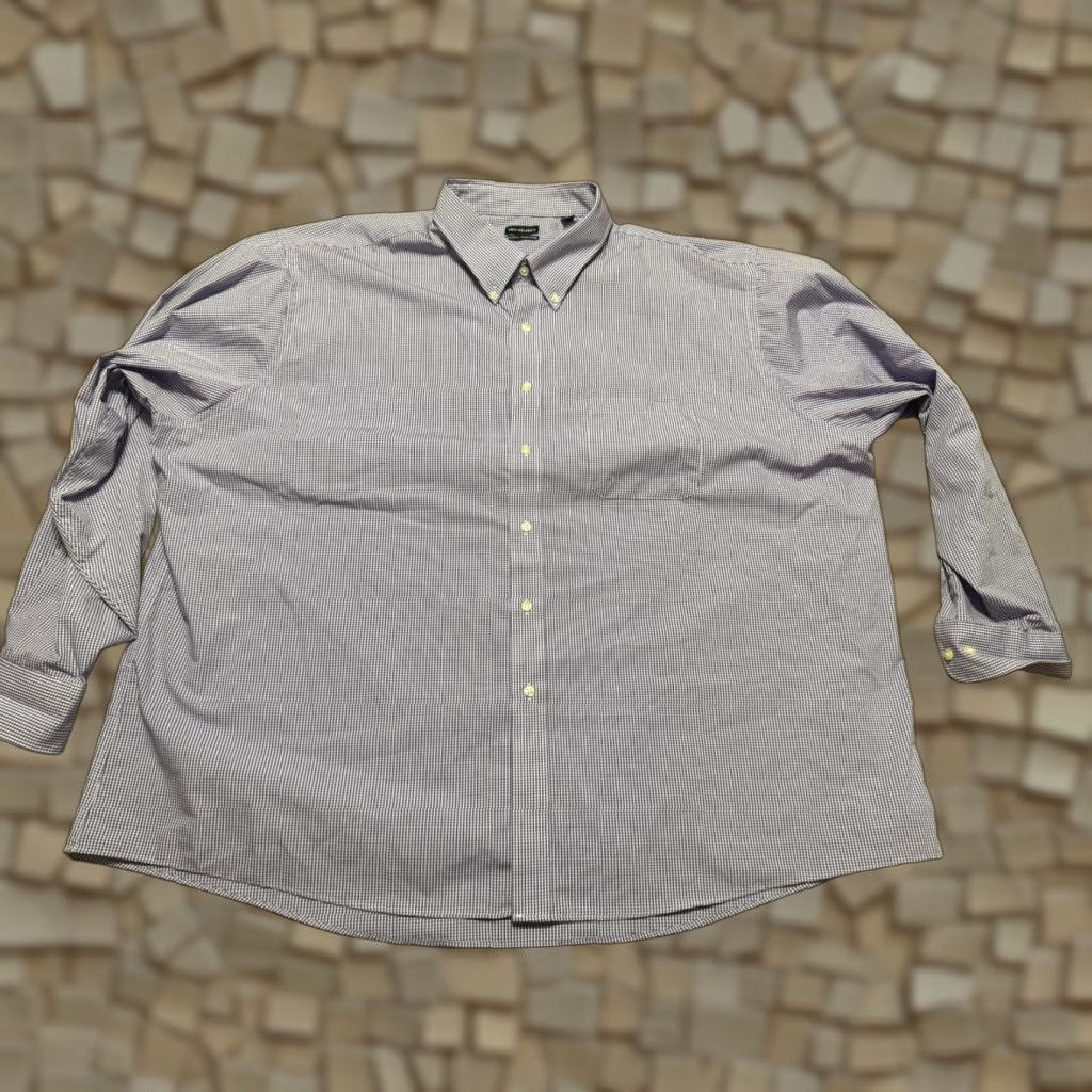 Van Heusen Van Heusen Shirt Mens 19.5-20 36/37 3XL Button Up Purple White Regular Fit Size US XXL / EU 58 / 5 - 1 Thumbnail