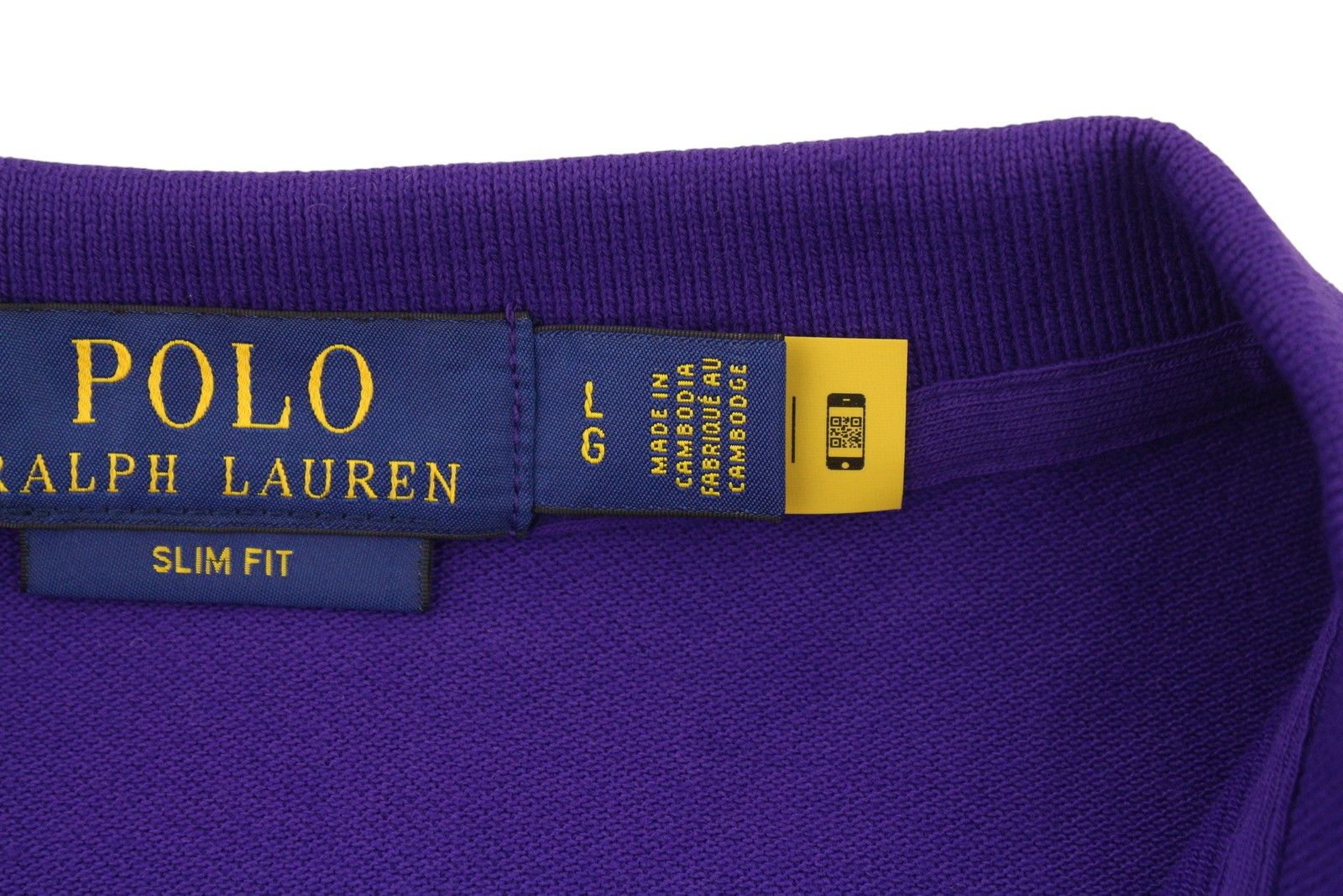 Ralph Lauren SLIM FIT L Purple Cotton Embroidered Logo 87877 Size US L / EU 52-54 / 3 - 7 Thumbnail