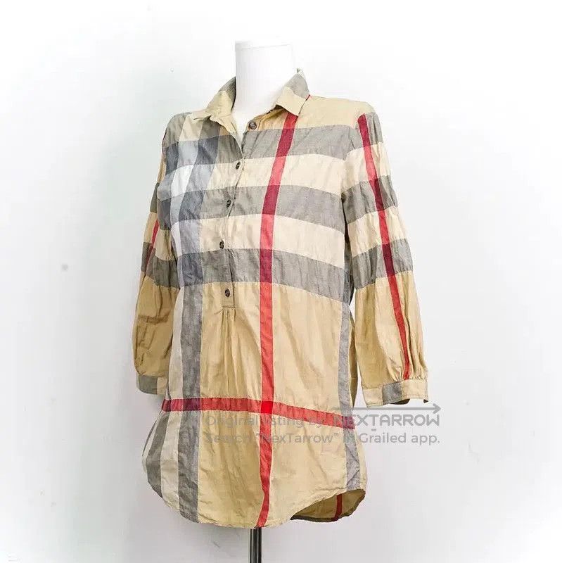 Burberry Burberry Summer Beige Check Long Sleeve Shirt. Size XS / US 0-2 / IT 36-38 - 1 Thumbnail